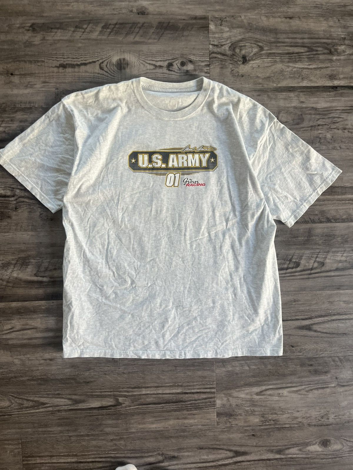 NASCAR × Vintage Vintage 90s y2k US Army Nascar Tee Size US XXL / EU 58 / 5 - 2 Thumbnail