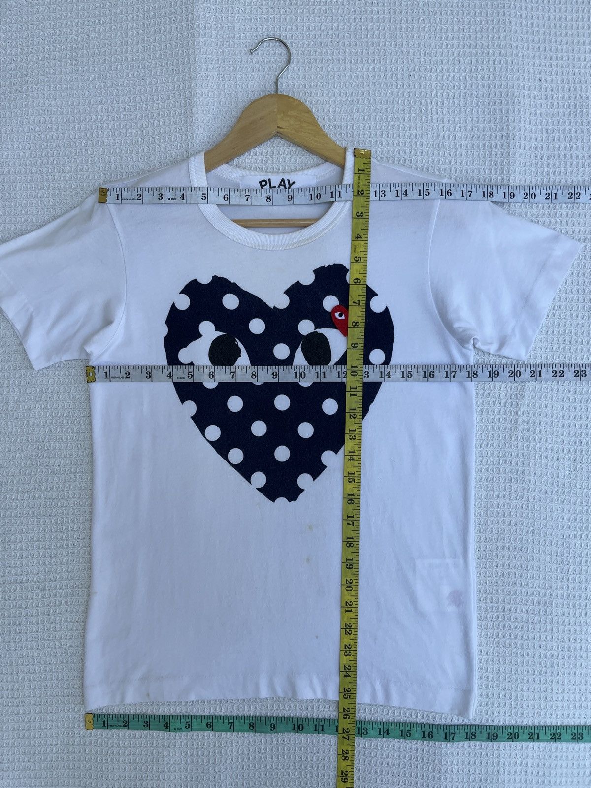 Comme des Garcons × Comme des Garcons PLAY × Comme des Garcons SHIRT Last Drop🔥Rare🔥Comme Des Garcons Play Double Heart Logo Tee Size US L / EU 52-54 / 3 - 11 Thumbnail