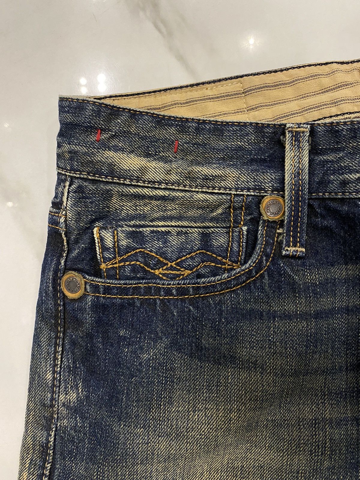Replay Vintage replay mud wash denim pants Size US 30 / EU 46 - 6 Thumbnail