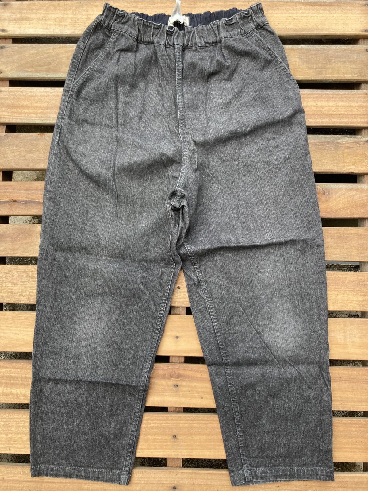 Issey Miyake Plantation 1 Mile Grey Black Ankle Pants Size US 32 / EU 48 - 2 Thumbnail