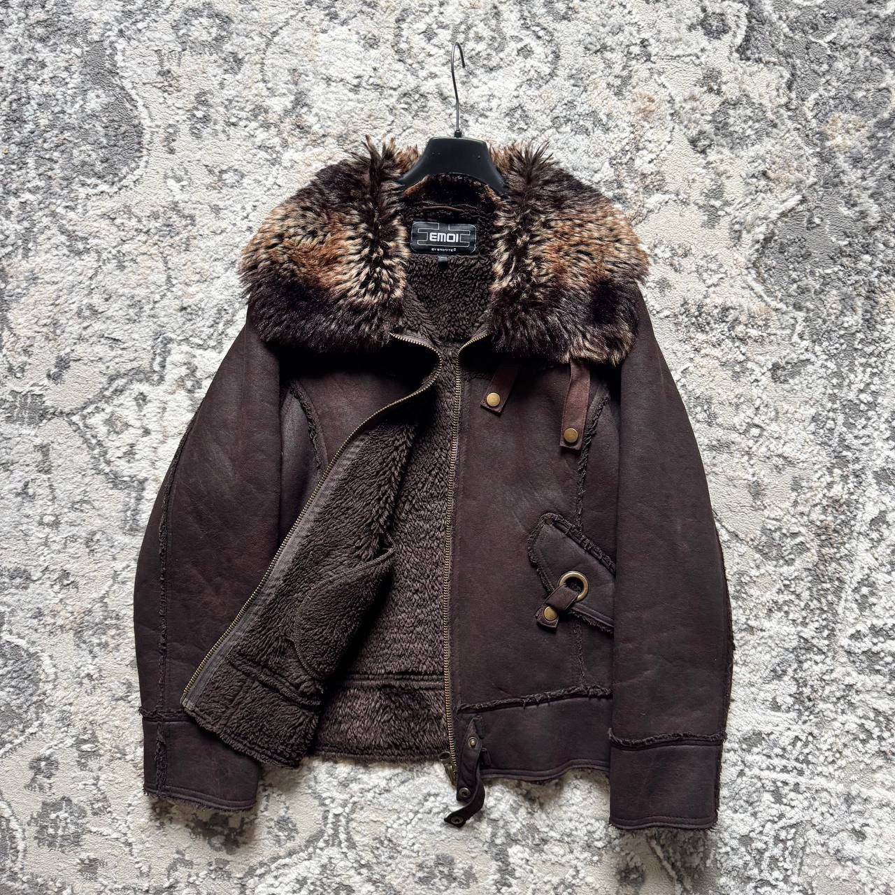 If Six Was Nine Avant Garde If Six Was Nine Style Fur Brown Leather Jacket Size US L / EU 52-54 / 3 - 7 Thumbnail