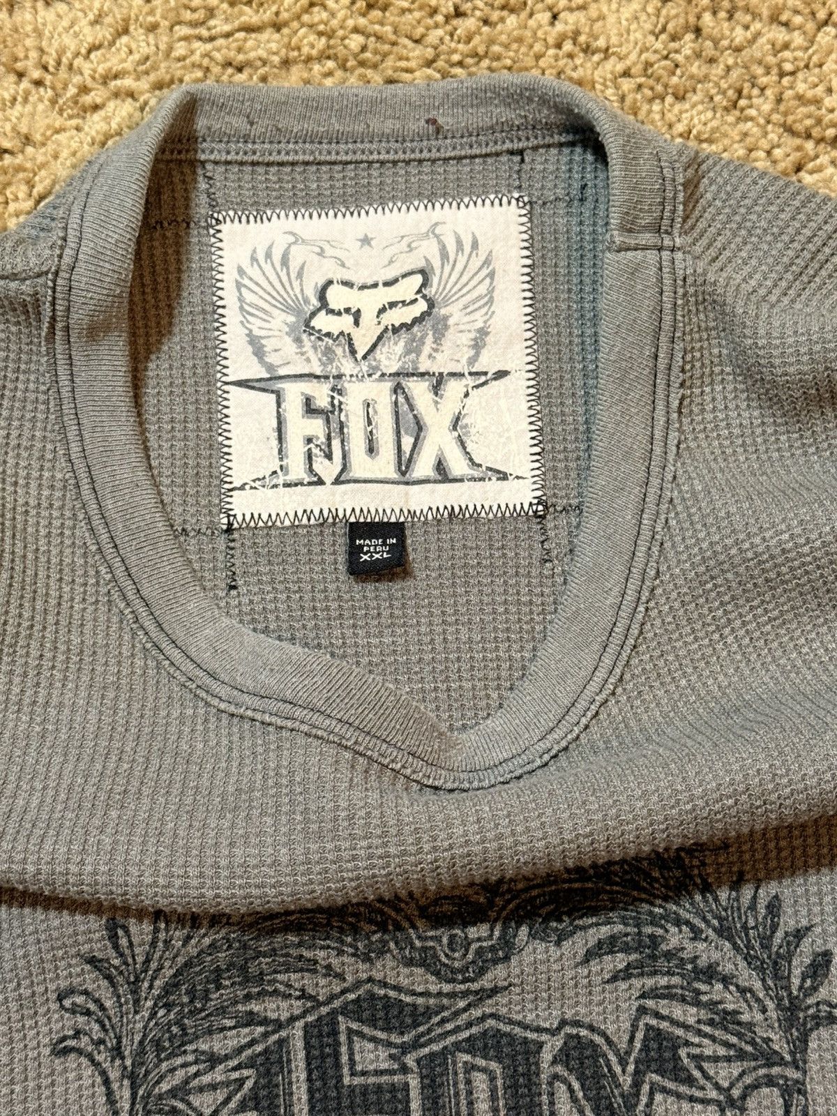 Fox Racing Fox Racing waffle long sleeve y2k fits XL tagged XXL Size US XL / EU 56 / 4 - 3 Thumbnail