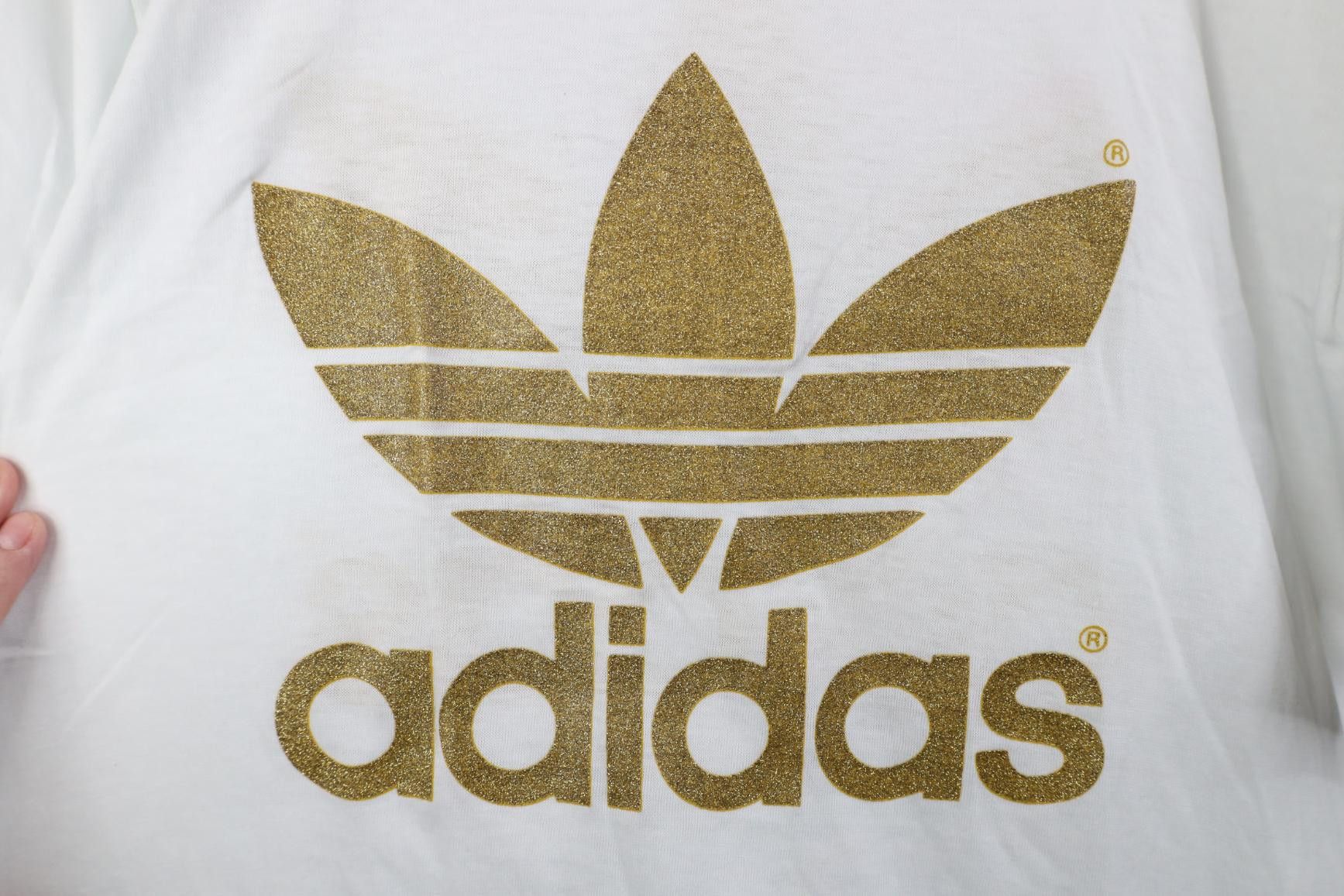 Adidas Deadstock Vintage 80s Adidas Gold Trefoil T-Shirt USA Size US M / EU 48-50 / 2 - 4 Thumbnail