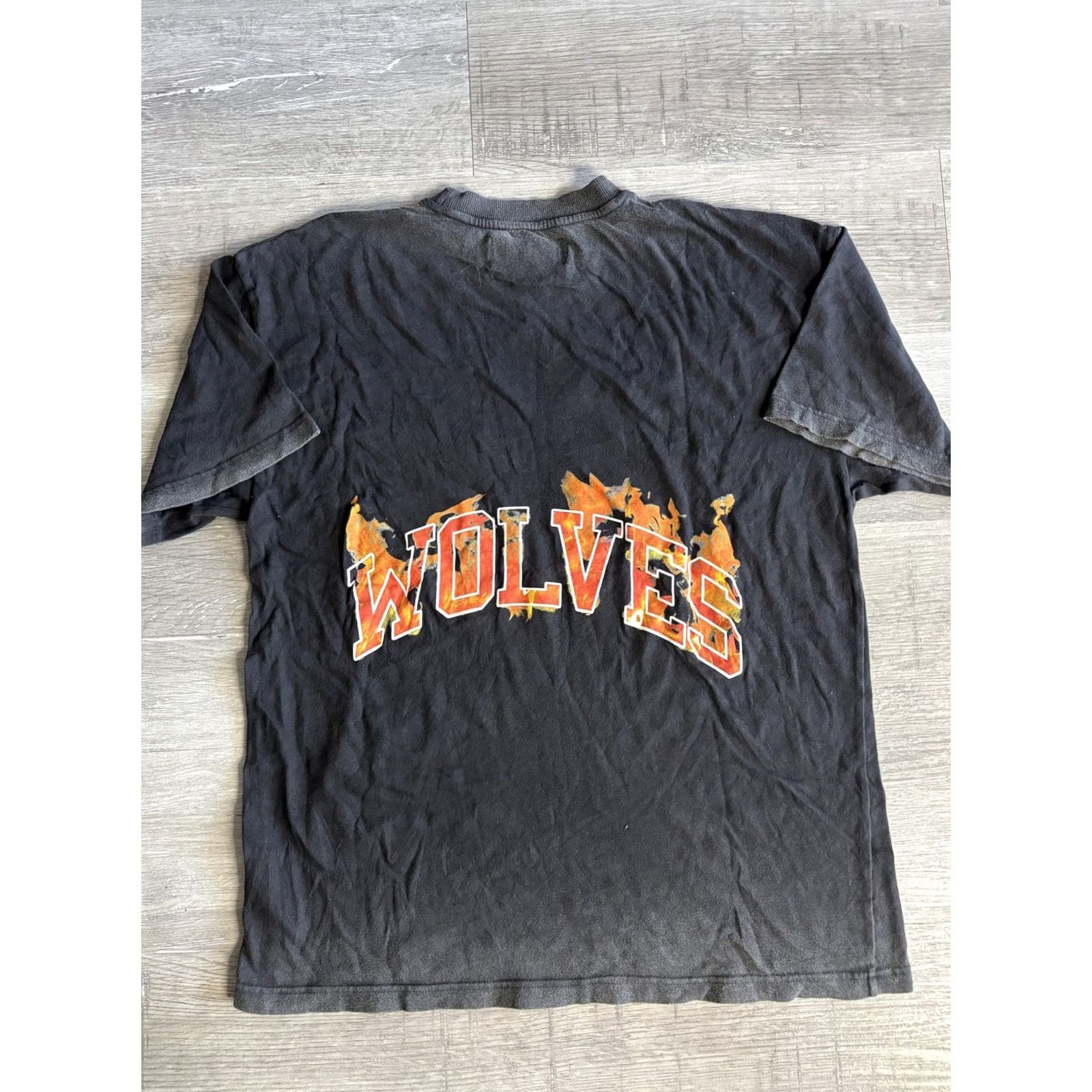 Darc Sport Darc Sport Shirt Mens M Black Wolves Club Fire Graphic Tee Limited T-Shirt Size US M / EU 48-50 / 2 - 6 Thumbnail