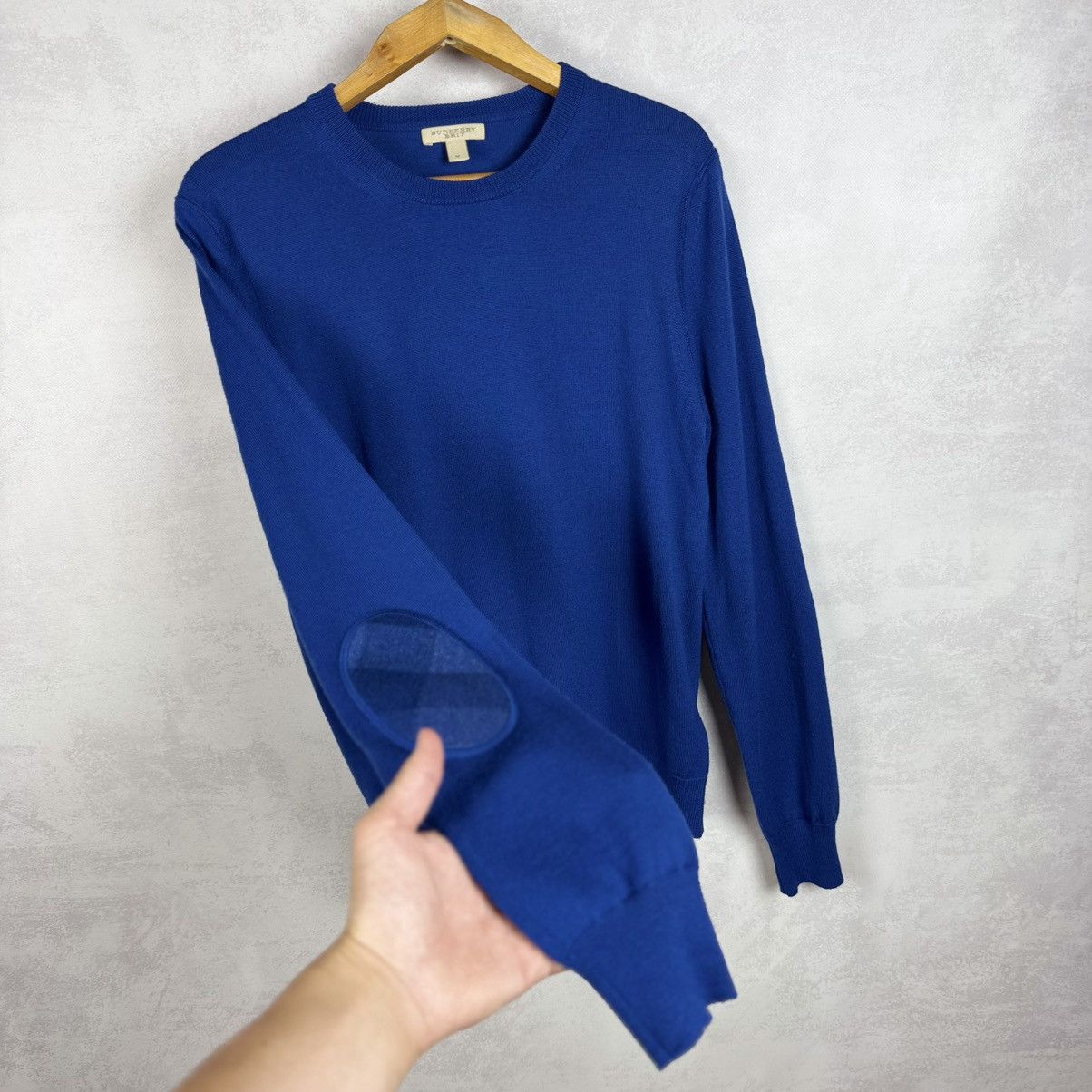 Burberry Burberry Brit Elbow Patches Merino Wool Jumper Sweater M Size US M / EU 48-50 / 2 - 12 Thumbnail