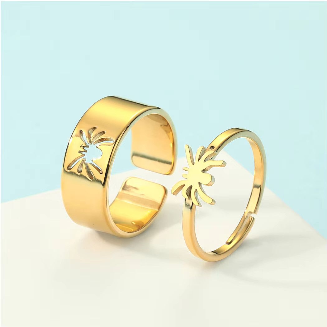 Jewelry Spider Couple Set Ring Size ONE SIZE - 2 Thumbnail
