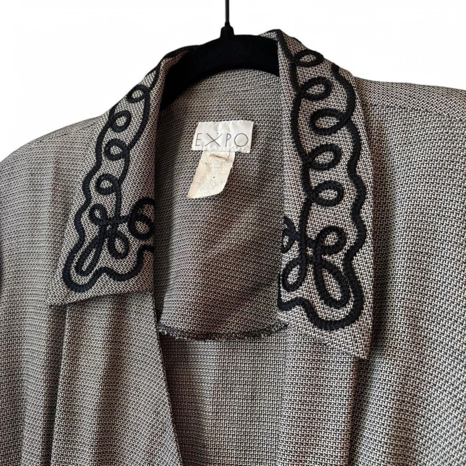 Vintage Vintage 1990s Expo Jacket Over Coat 10 Retro Classy Size L / US 10 / IT 46 - 4 Thumbnail