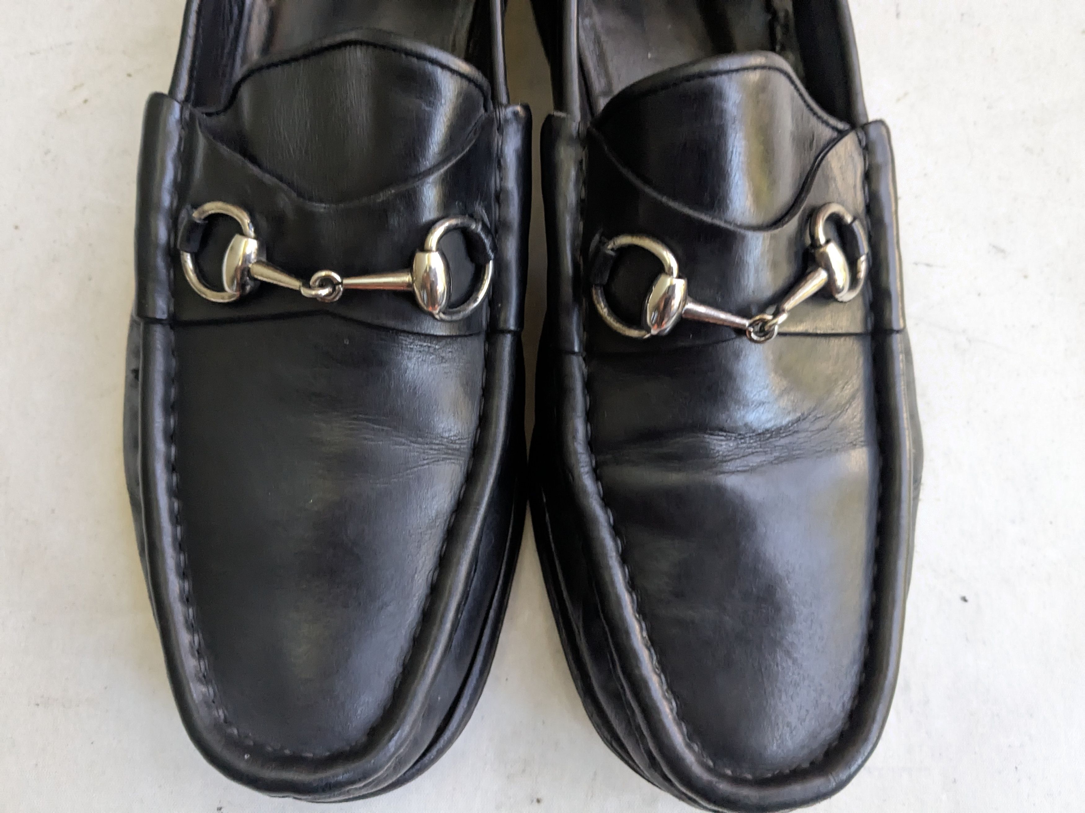 Gucci Gucci Horsebit Loafers Black Leather 10.5 Snaffle Mules Size US 10.5 / EU 43-44 - 3 Thumbnail