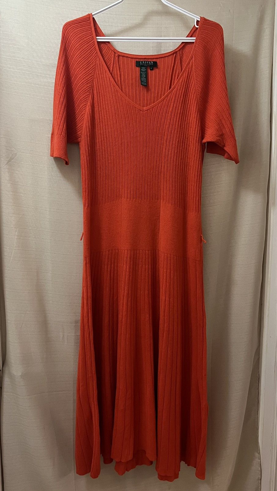 Ralph Lauren Ralph Lauren orange dress cashmere cotton blend size xl Size XL / US 12-14 / IT 48-50 - 1 Thumbnail