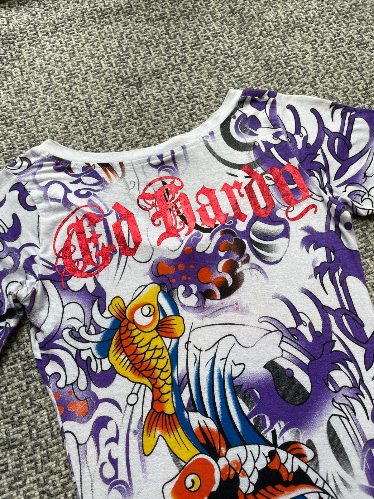 Vintage Ed Hardy Japanese Koi Mini Dress - cruiseboatoman.com