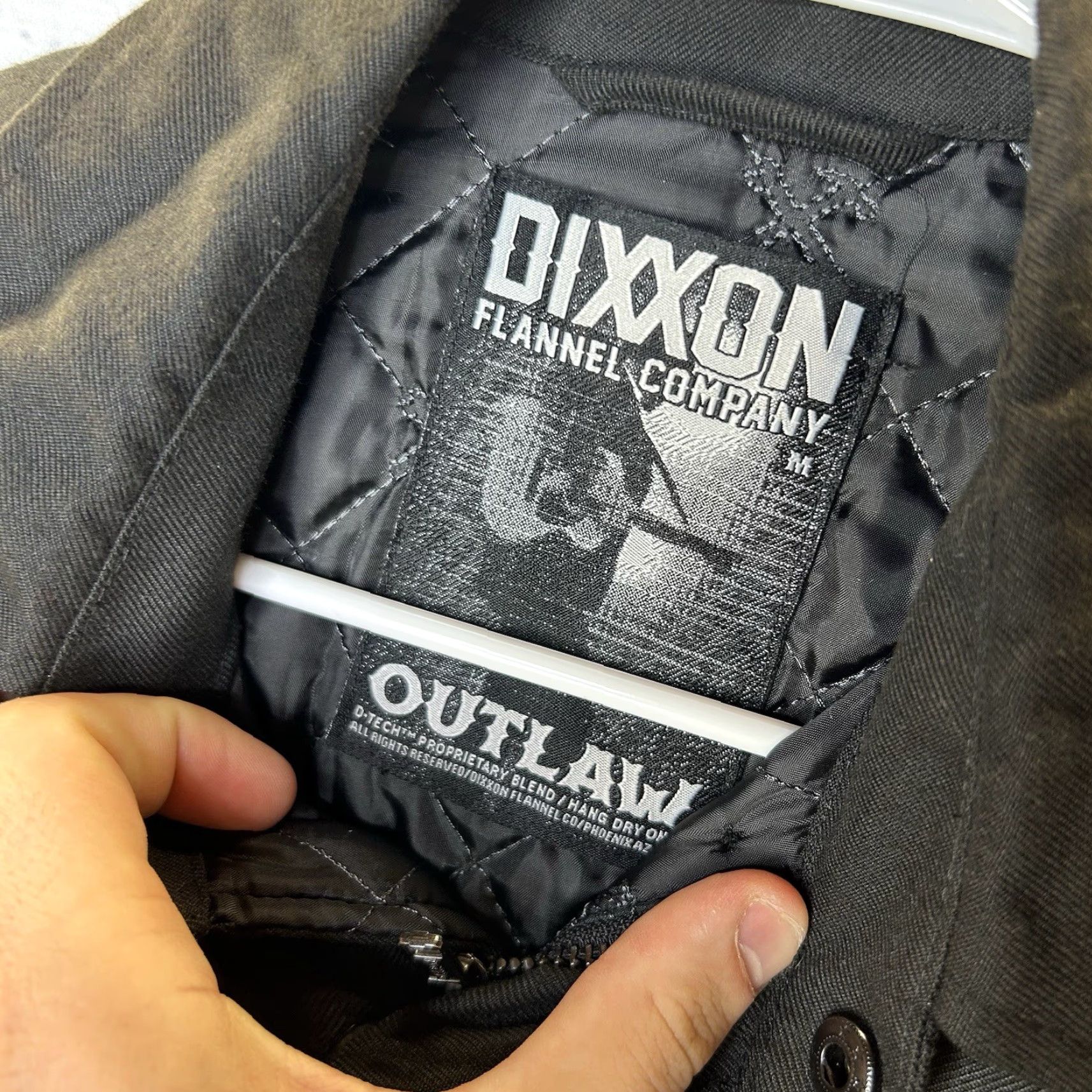 CO Dixxon Flannel Co Outlaw Jacket Snap Up Full-Zip Coat Quilted Lined Men’s Medium Black Size US M / EU 48-50 / 2 - 4 Thumbnail