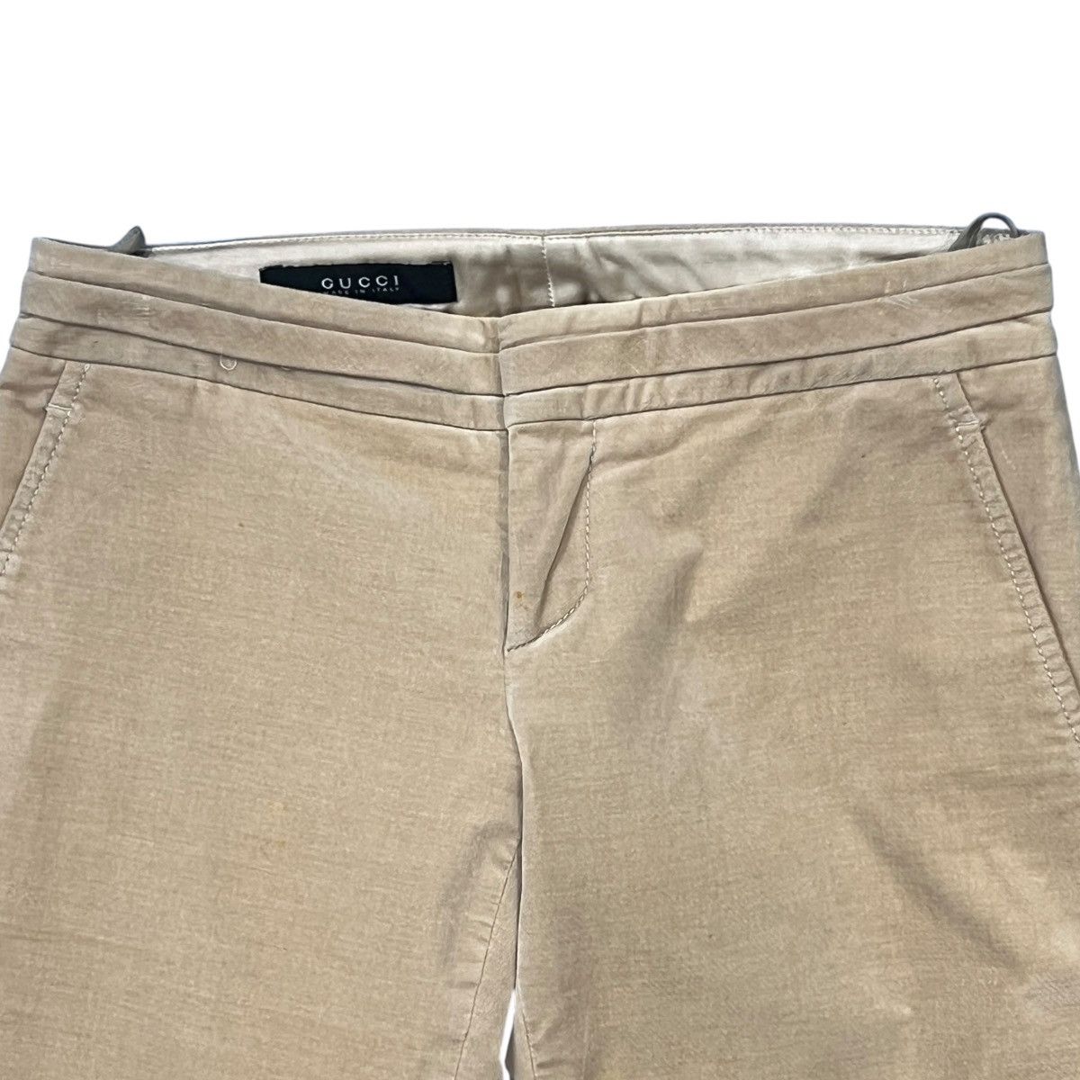 Gucci GUCCI 00's Cotton Velours Bootscut Pants Size 26" / US 2 / IT 38 - 2 Thumbnail