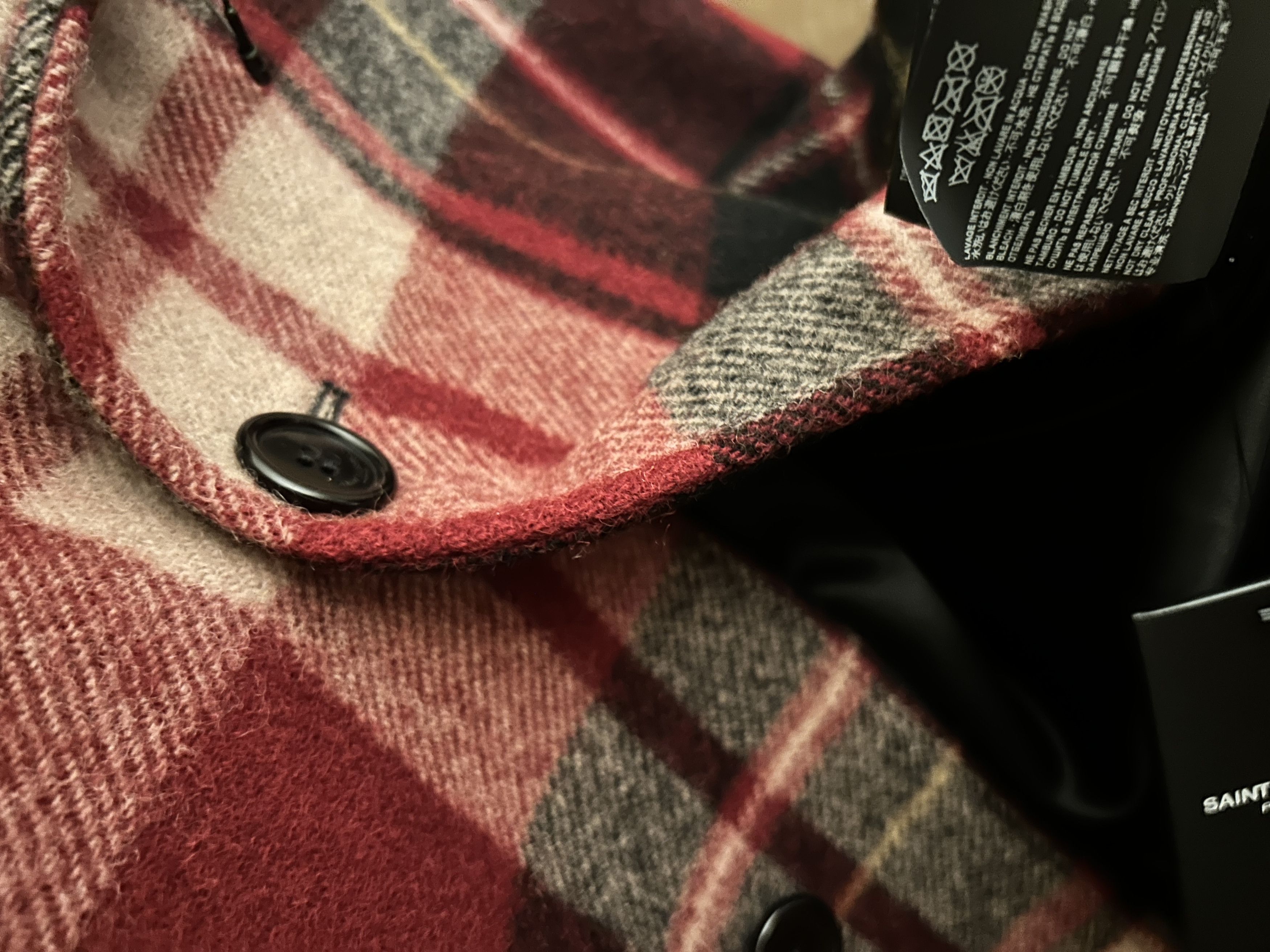 Saint Laurent Paris Saint Laurent Checked Trapper Shearling Jacket Size: 48 Size US M / EU 48-50 / 2 - 5 Thumbnail