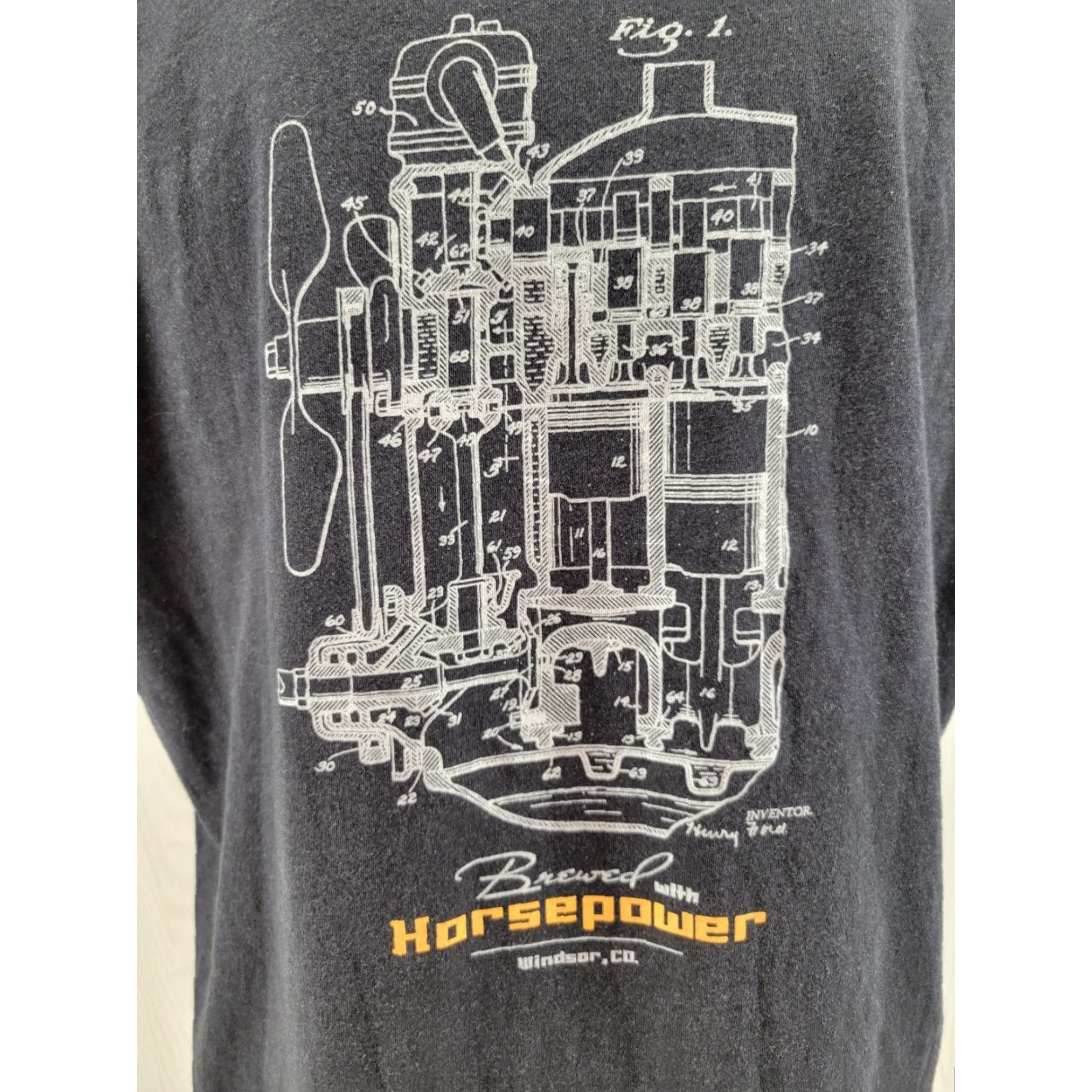 Vintage Mash Lab Brewing Windsor Co. Shirt XL Black Men Short Sleeve T-Shirt Size US XL / EU 56 / 4 - 7 Thumbnail