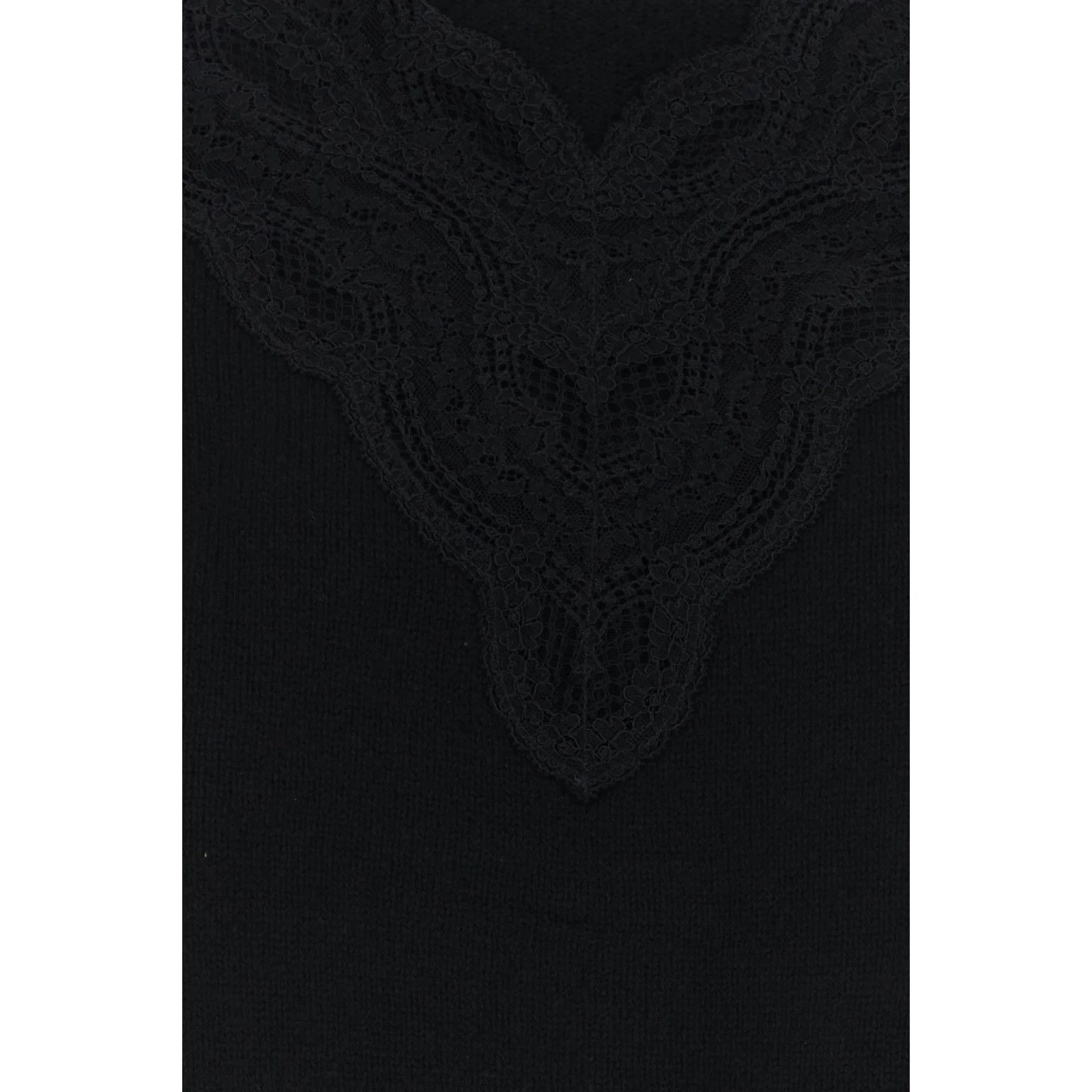 Gucci GUCCI Black Wool Blend Oversize Sweater New & Authentic (Wom Size ONE SIZE - 3 Thumbnail