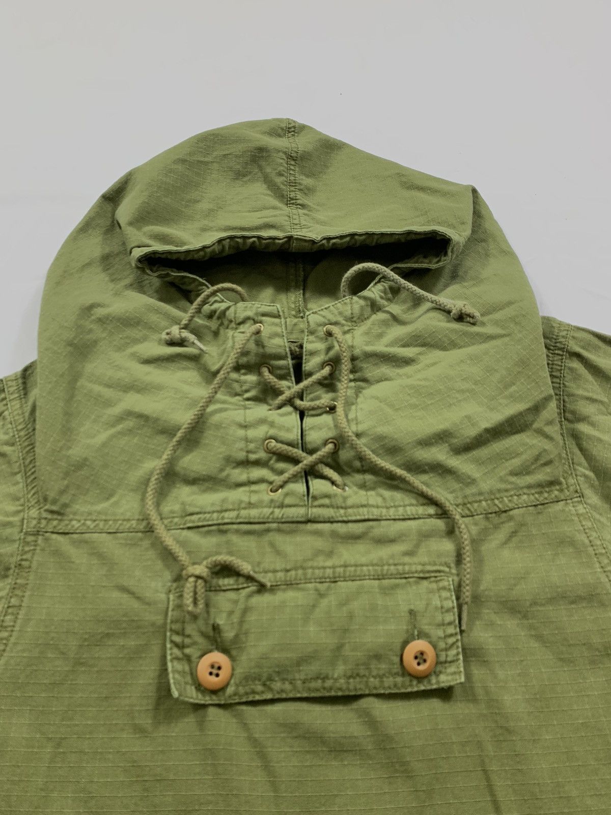 Vintage Vintage Military Rip Stop Poplin Jacket Hoodie Size US L / EU 52-54 / 3 - 5 Thumbnail