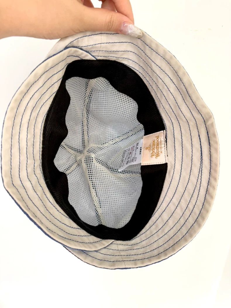 Vivienne Westwood Vivienne Westwood Used denim blue Saturn embroidered bowbo Size ONE SIZE - 7 Thumbnail
