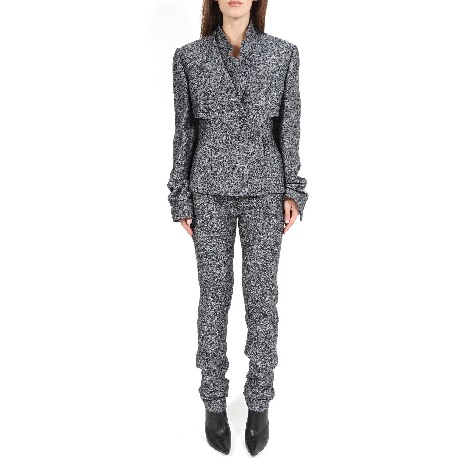 Haider Ackermann FW13 Tailored Blazer with Cut Outs in Blue and Ivory Size XS / US 0-2 / IT 36-38 - 6 Thumbnail