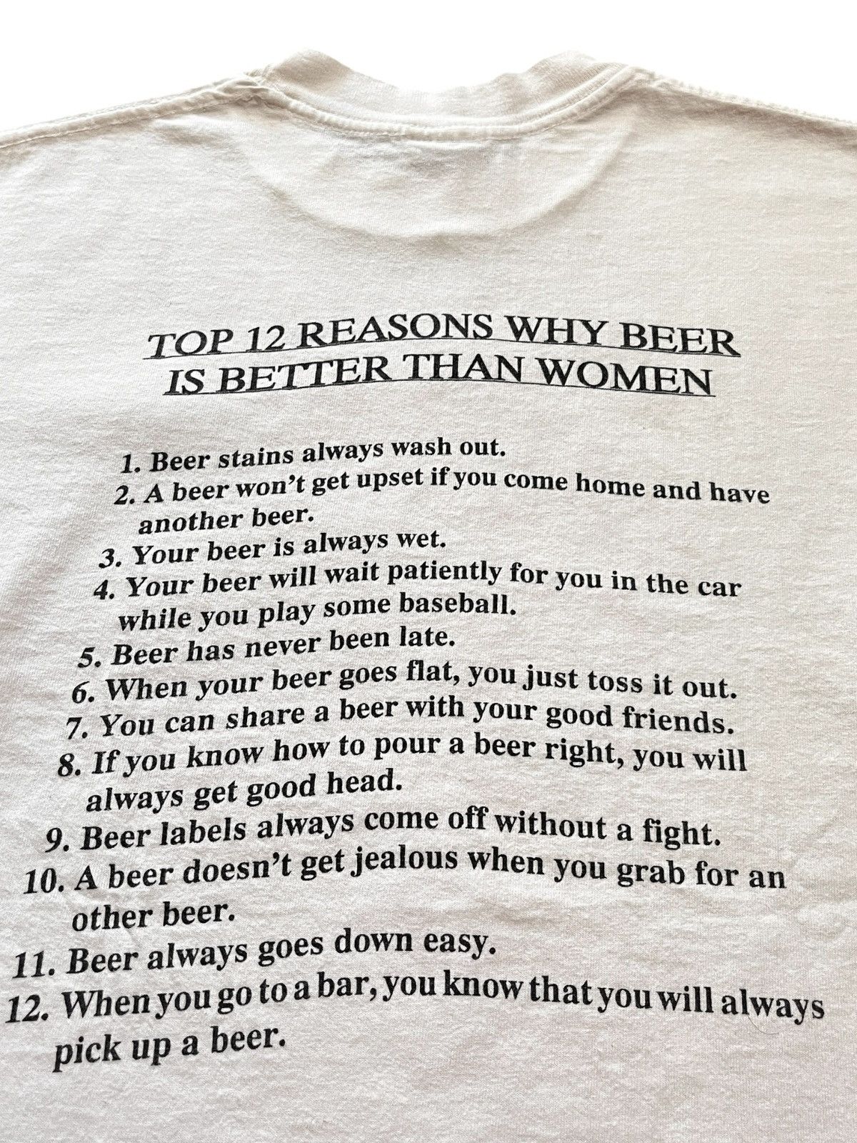Vintage 1990s Beer Is Better Than Women Size US L / EU 52-54 / 3 - 4 Thumbnail