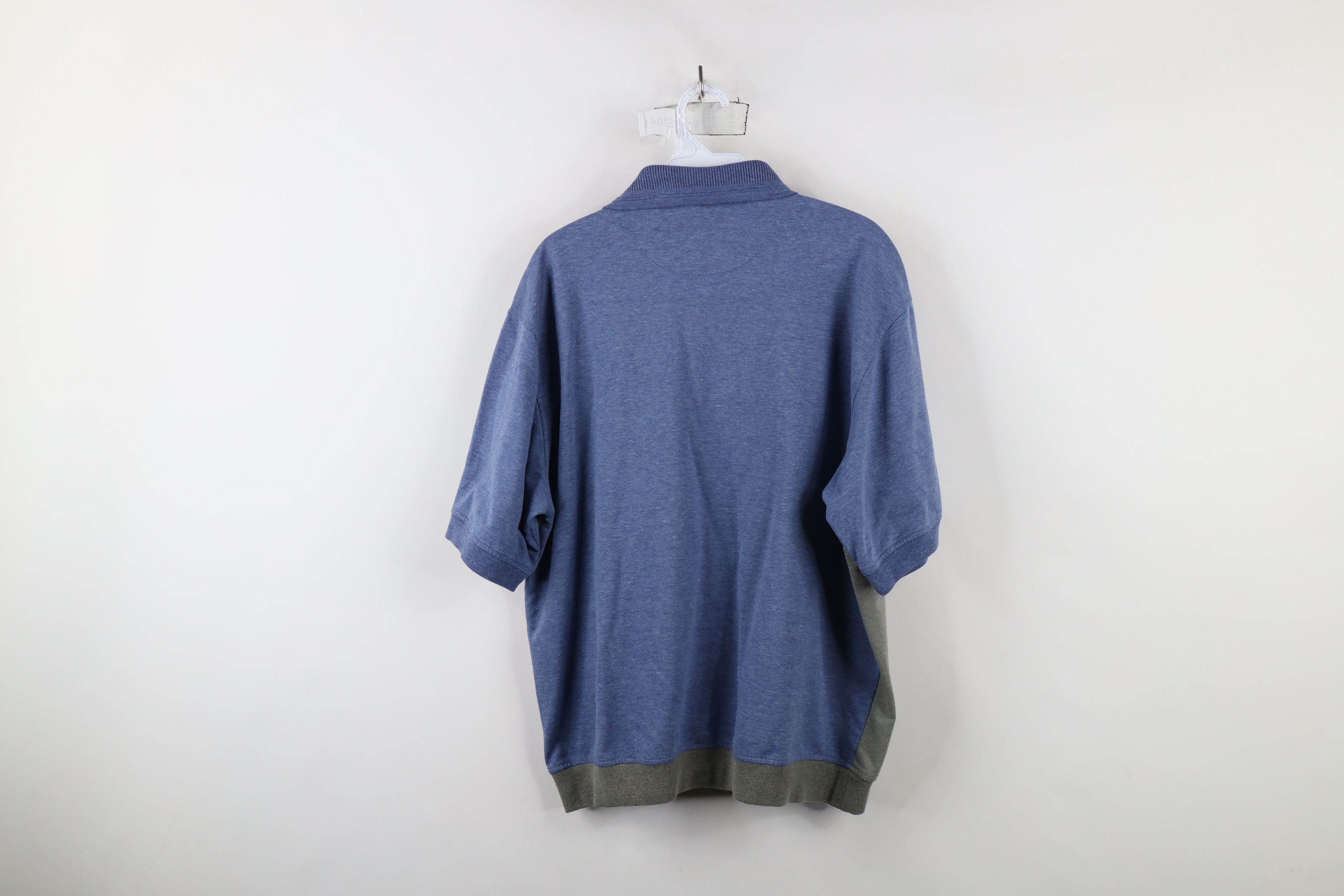 Vintage Vintage 90s Streetwear Block Collared Pullover Polo Shirt Size US L / EU 52-54 / 3 - 10 Thumbnail