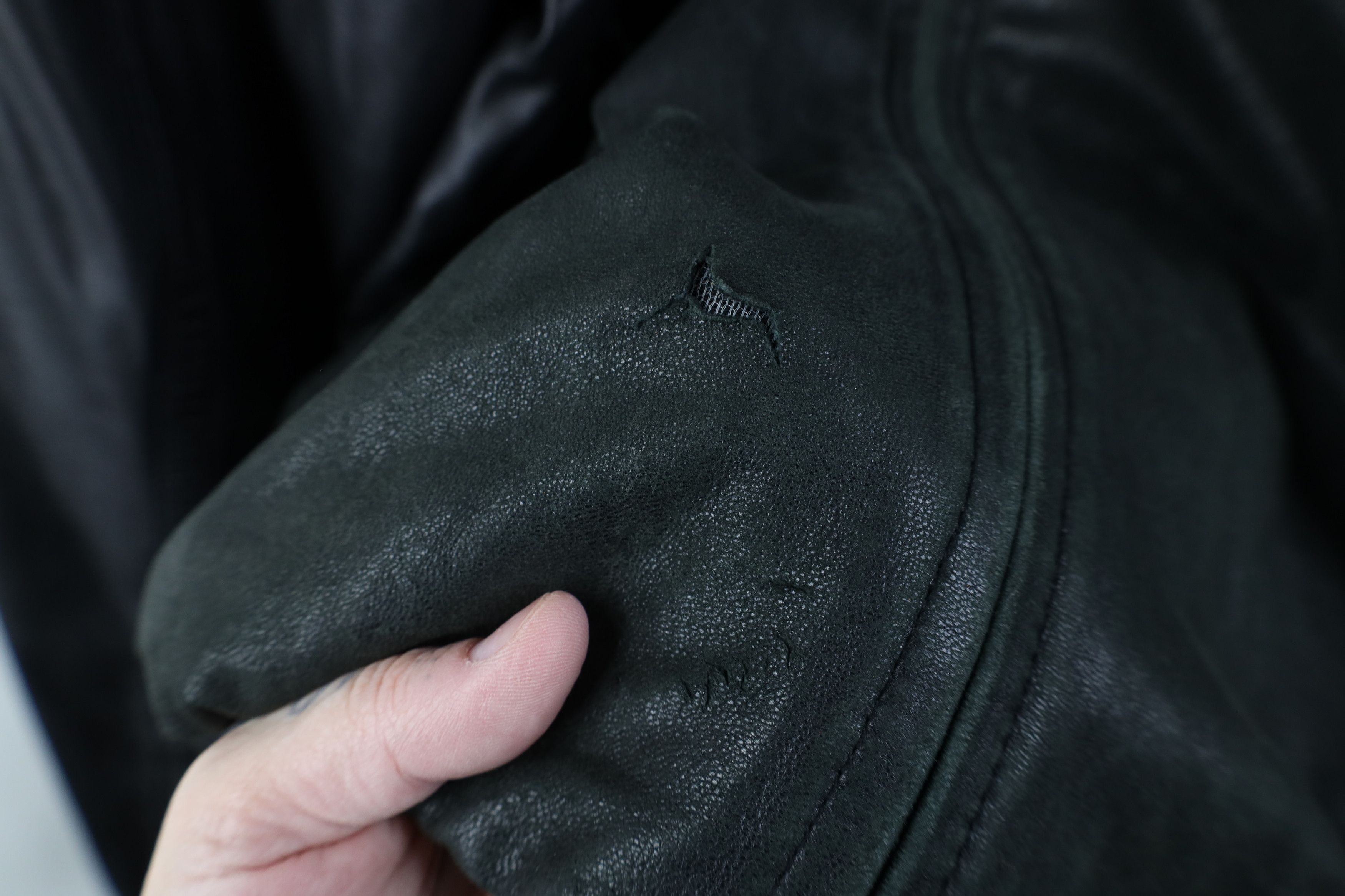 Vintage Vintage 90s Streetwear Soft Leather Collared Bomber Jacket Size US XXL / EU 58 / 5 - 6 Thumbnail