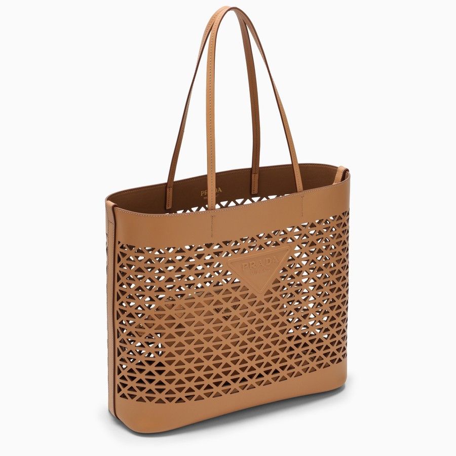 Prada o1d2blof0924 Size : OS / Leather Shopping Bag In Brown Size ONE SIZE - 2 Thumbnail
