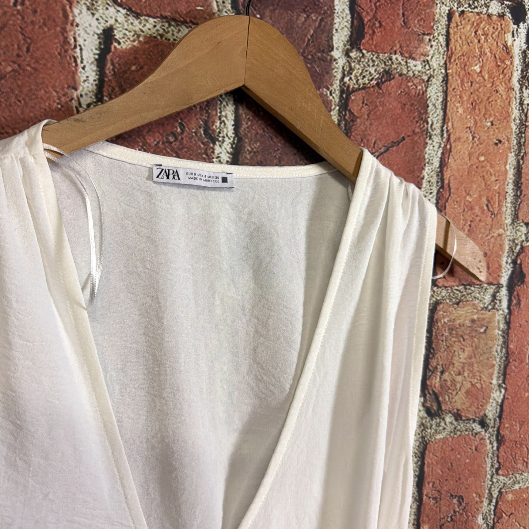 Zara ZARA Long White Dress Womens Small Sleeveless Casual Solid Pattern Ball Gown Dress Spring Summer White Womens Size S Regular Sleeveless Clothing Size S / US 4 / IT 40 - 3 Thumbnail