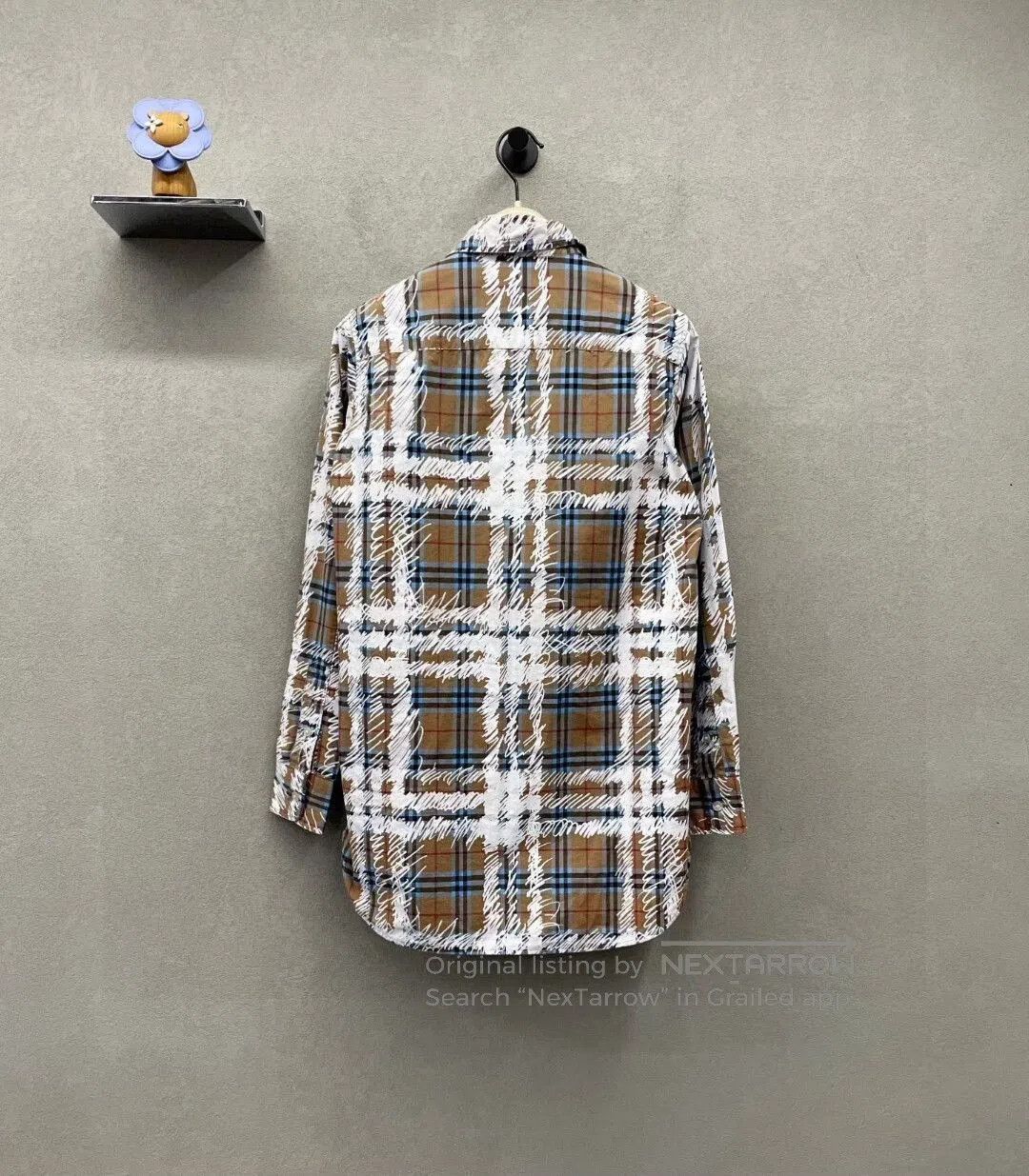 Burberry burberry plaid shirt with graffiti design. Size US S / EU 44-46 / 1 - 2 Thumbnail