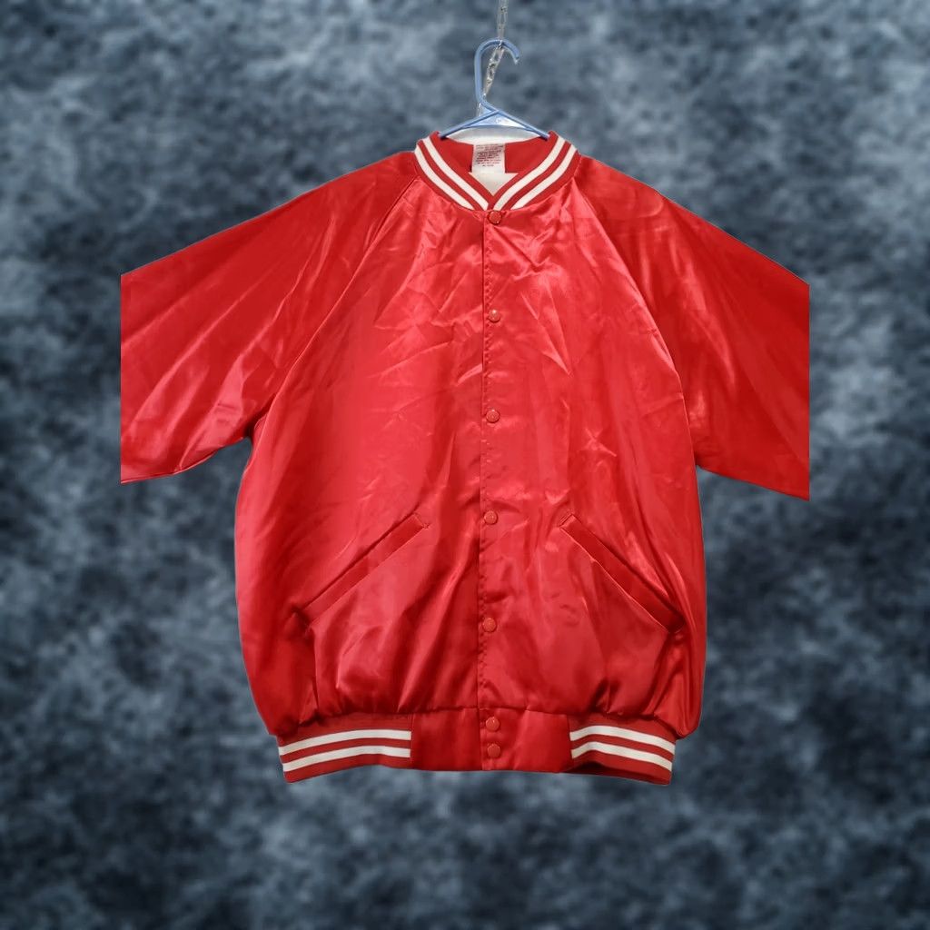 Vintage VINTAGE Cardinal Bomber Jacket Mens XL Red Satin Nylon Cheerleader Theme Enthusiast Breathable Sponsored by Cardinal Size US XL / EU 56 / 4 - 1 Thumbnail