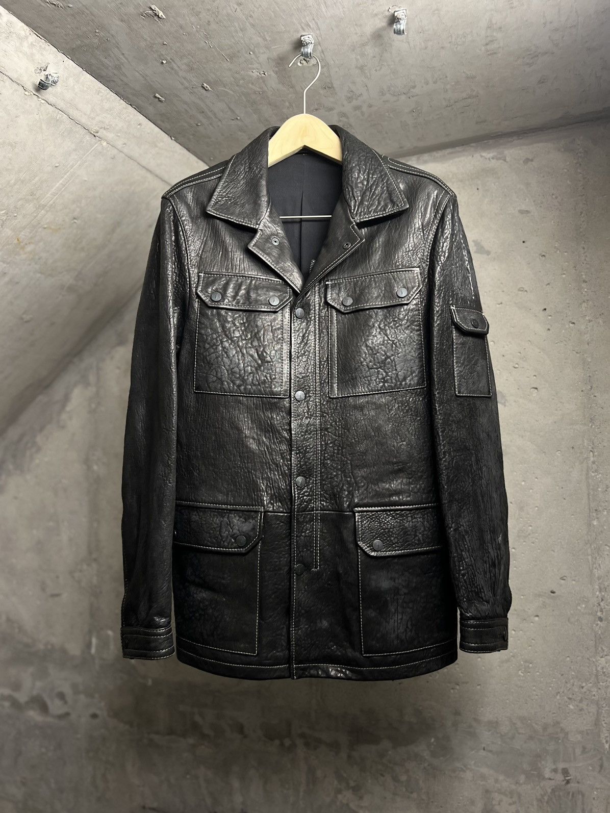 John Varvatos Vintage Horse Culatta leather Car coat Size US M / EU 48-50 / 2 - 1 Thumbnail