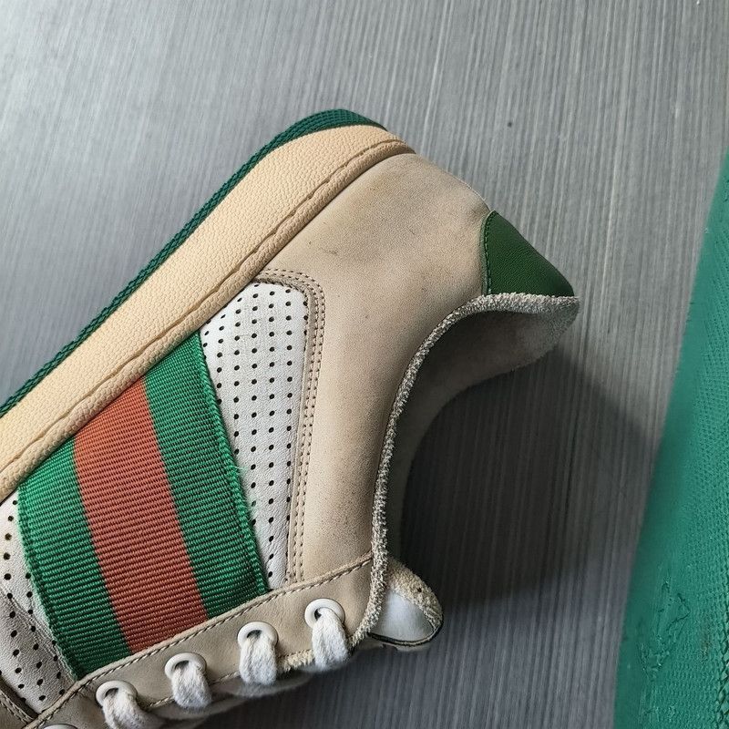 Gucci Gucci Screener Leather Fashion Sneakers for Men - Size US 8 / EU 41 - 4 Thumbnail