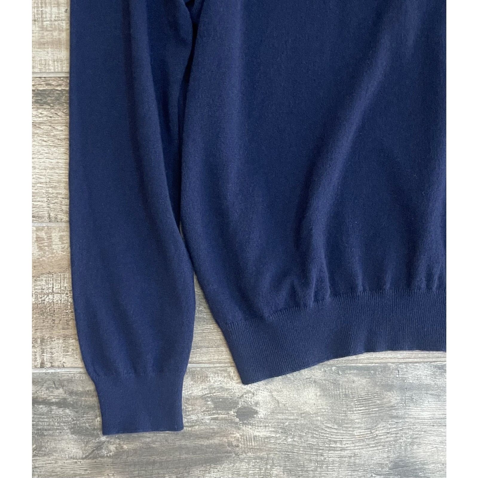 Ermenegildo Zegna $1795 NWT ZEGNA Cashmere Navy Crewneck Sweater Knit 56(2XL) Size US XL / EU 56 / 4 - 5 Thumbnail