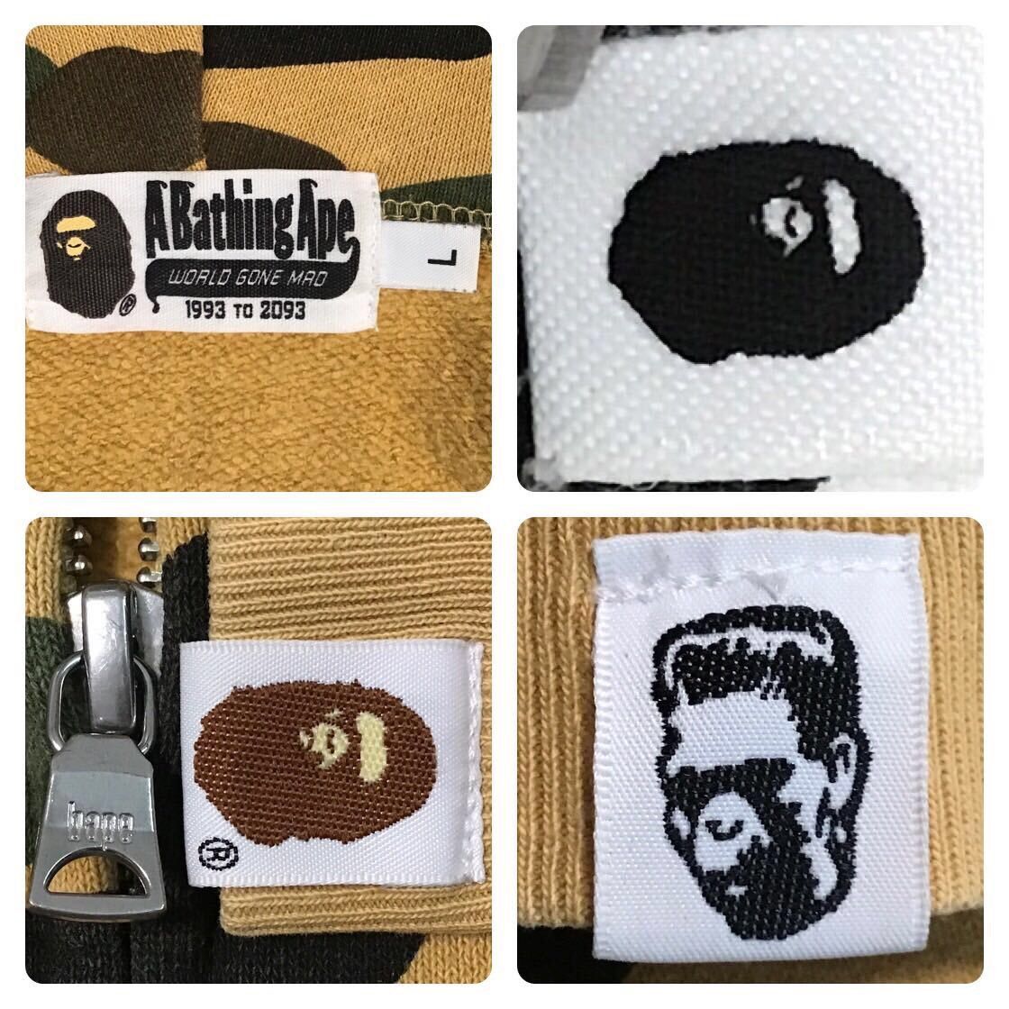 Bape BAPE 1st camo yellow shark full zip hoodie a bathing ape Size US L / EU 52-54 / 3 - 8 Thumbnail