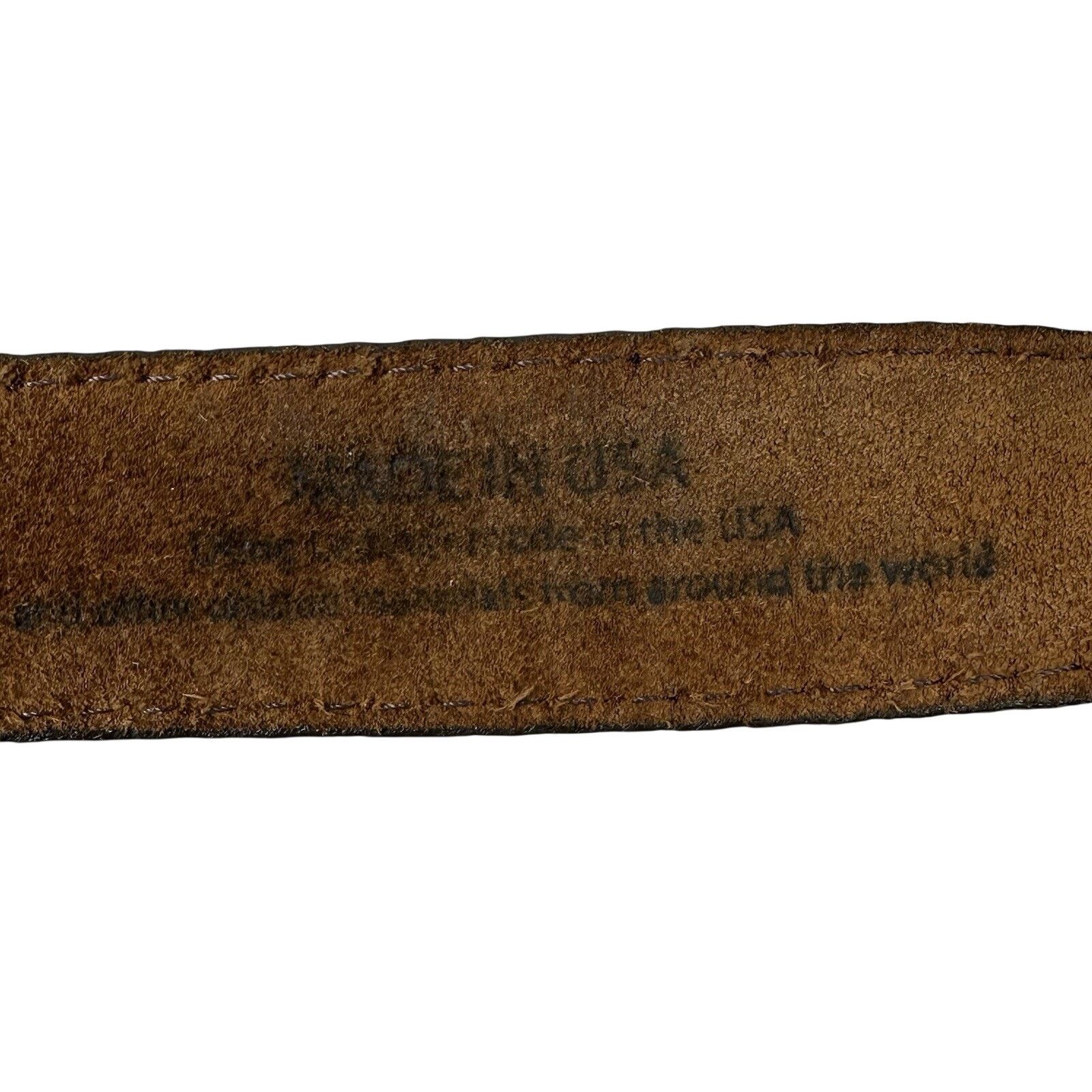 Justin Boots Justin Men's Brown Suede Leather Work Belt 247BD Waist 32 Size 32 - 9 Thumbnail