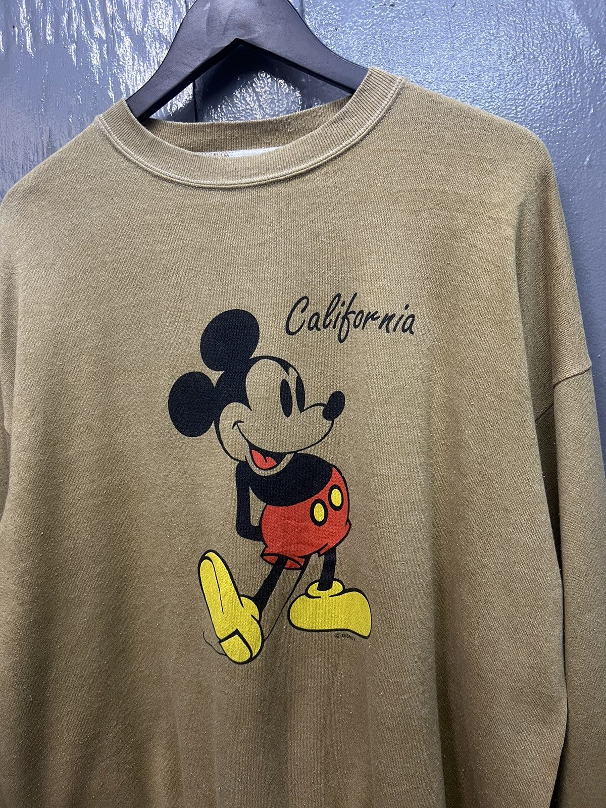 Vintage Mickey Mouse Yellow Shoes Sweatshirt