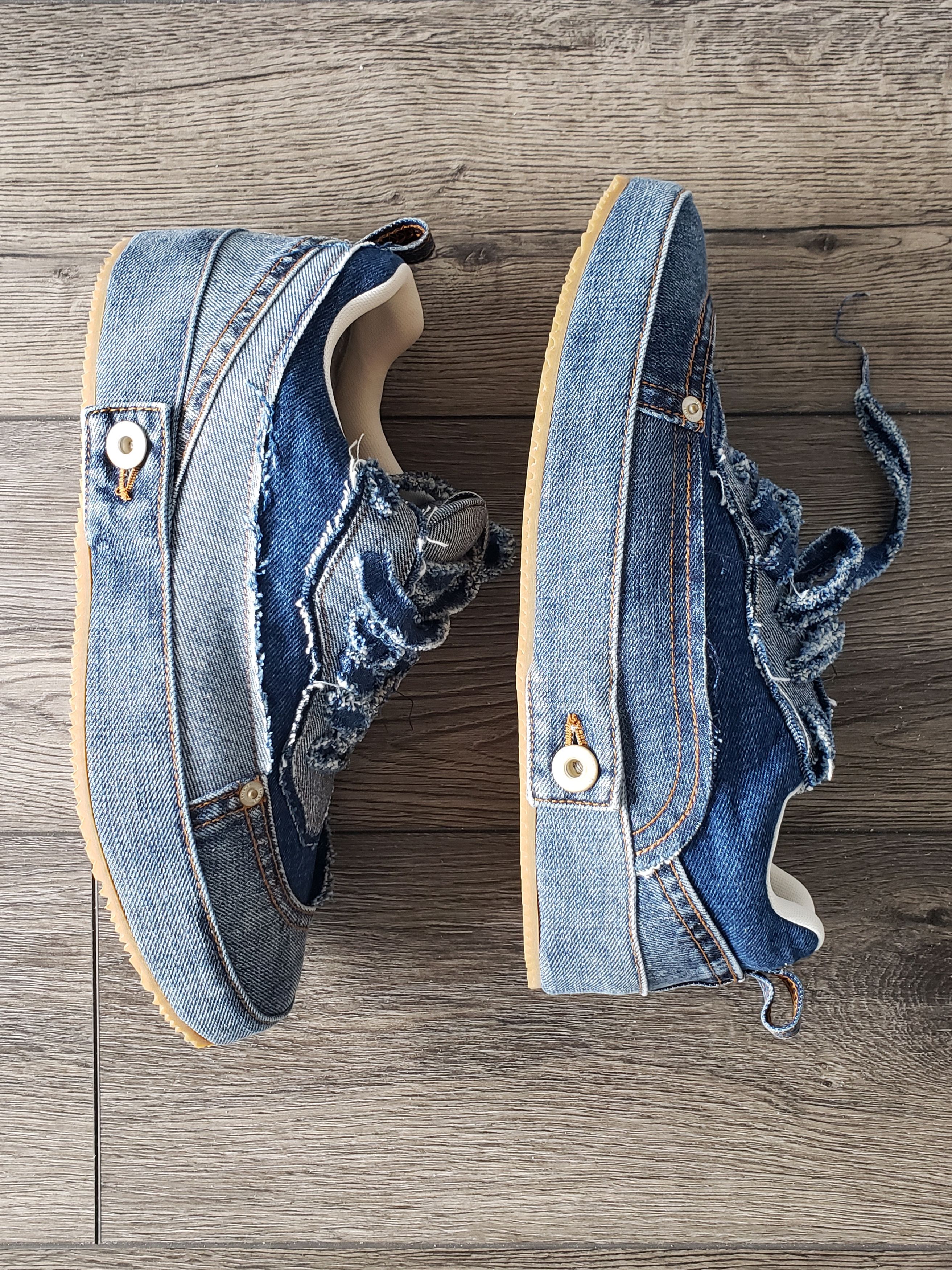 Loewe LOEWE Denim Low Top Sneakers Size US 12 / EU 45 - 9 Thumbnail