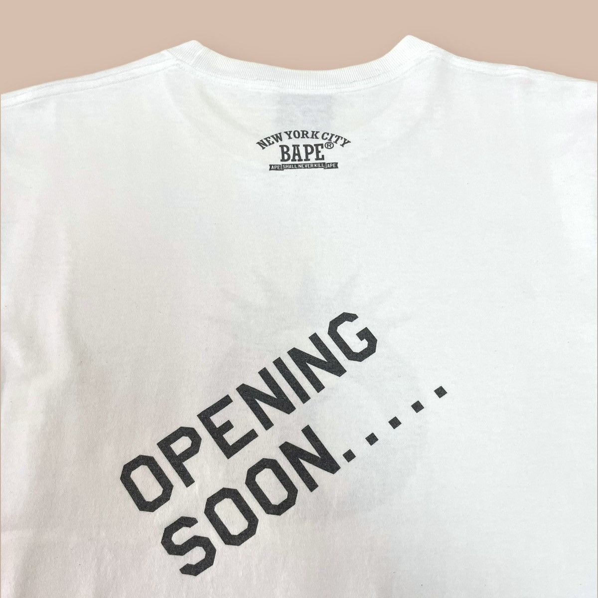 Bape OG 2000s Bape Store NYC "Opening Soon..." Tee Size US M / EU 48-50 / 2 - 6 Thumbnail