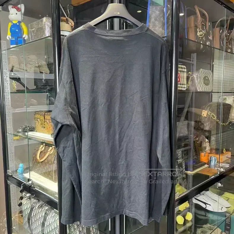 Balenciaga Balenciaga Solid Shoulder Logo Long Sleeve Size US M / EU 48-50 / 2 - 1 Thumbnail