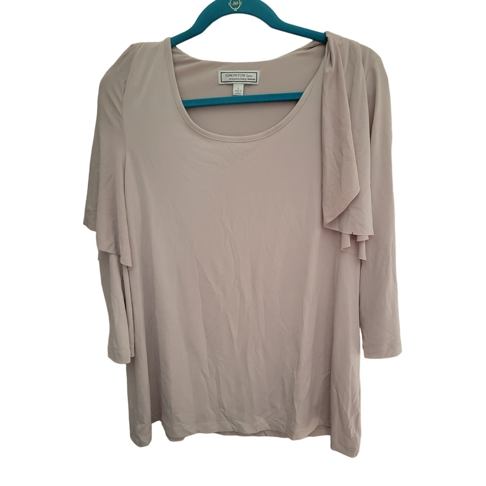 Other Simonton Says Tan Shirt Size L Size L / US 10 / IT 46 - 1 Thumbnail