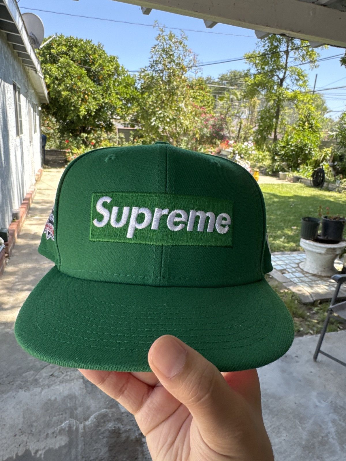 Supreme Supreme Box Logo $1M Green Fitted New Era Hat | Grailed