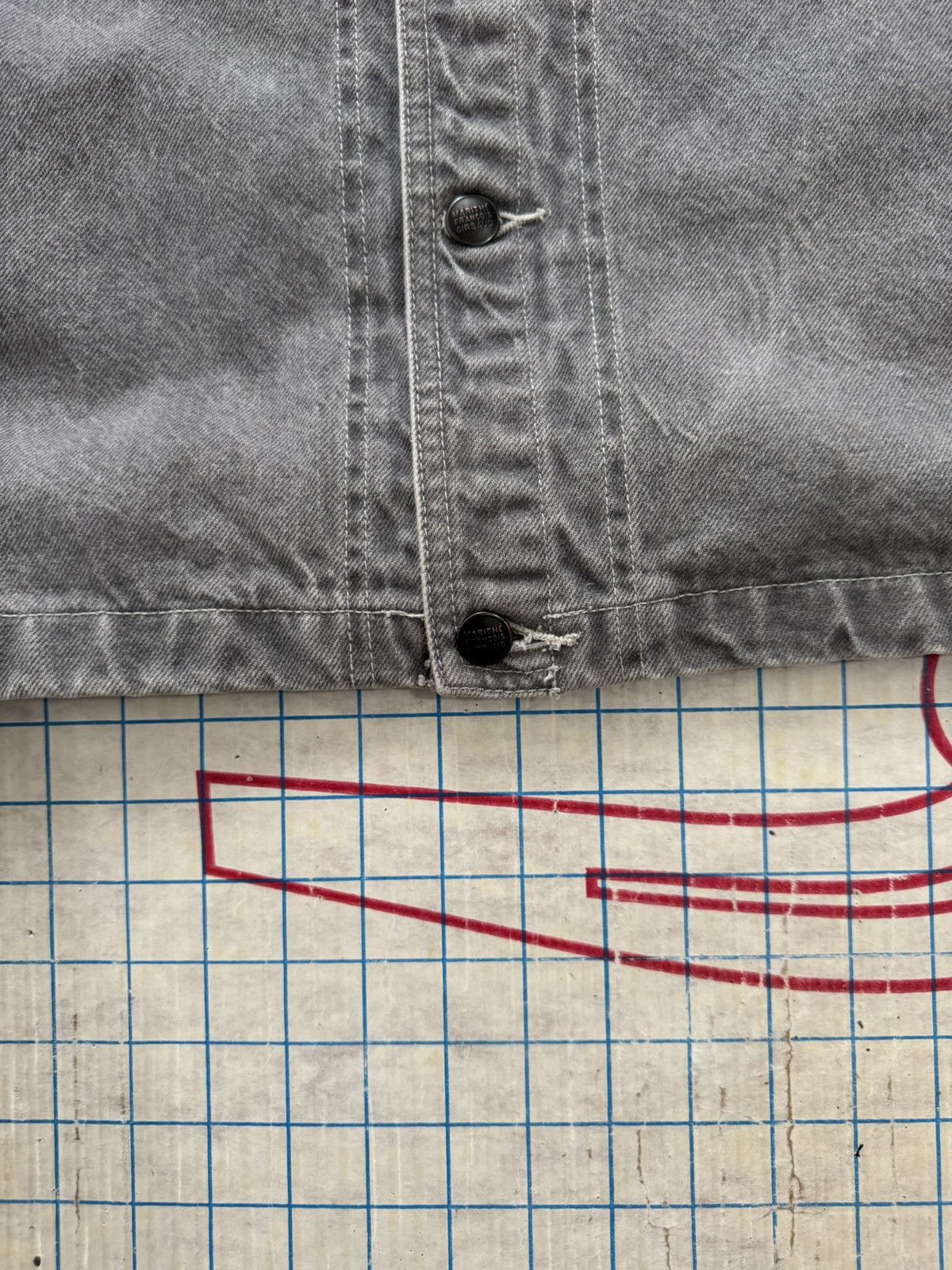 Marithe + Francois Girbaud × Vintage Vintage 90’s MFG Marithe Francois Girbaud Jean Jacket Gray Size US XXL / EU 58 / 5 - 4 Thumbnail