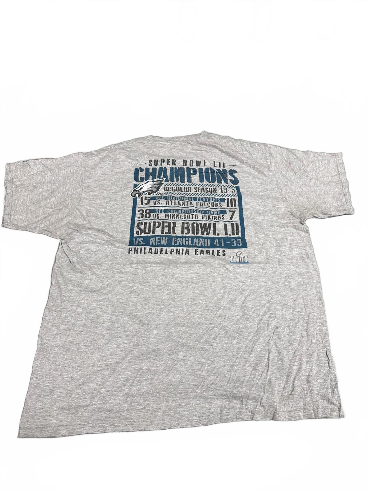 NFL Philadelphia Eagles Super Bowl LII Champions Grey T-Shirt Size US XL / EU 56 / 4 - 2 Thumbnail