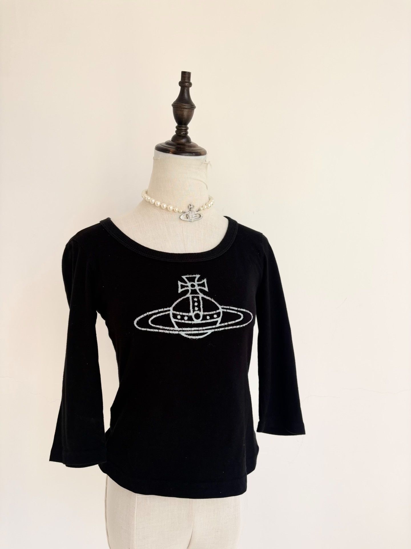 Vivienne Westwood Vivienne Westwood Vintage Black Saturn Top Size M / US 6-8 / IT 42-44 - 1 Thumbnail