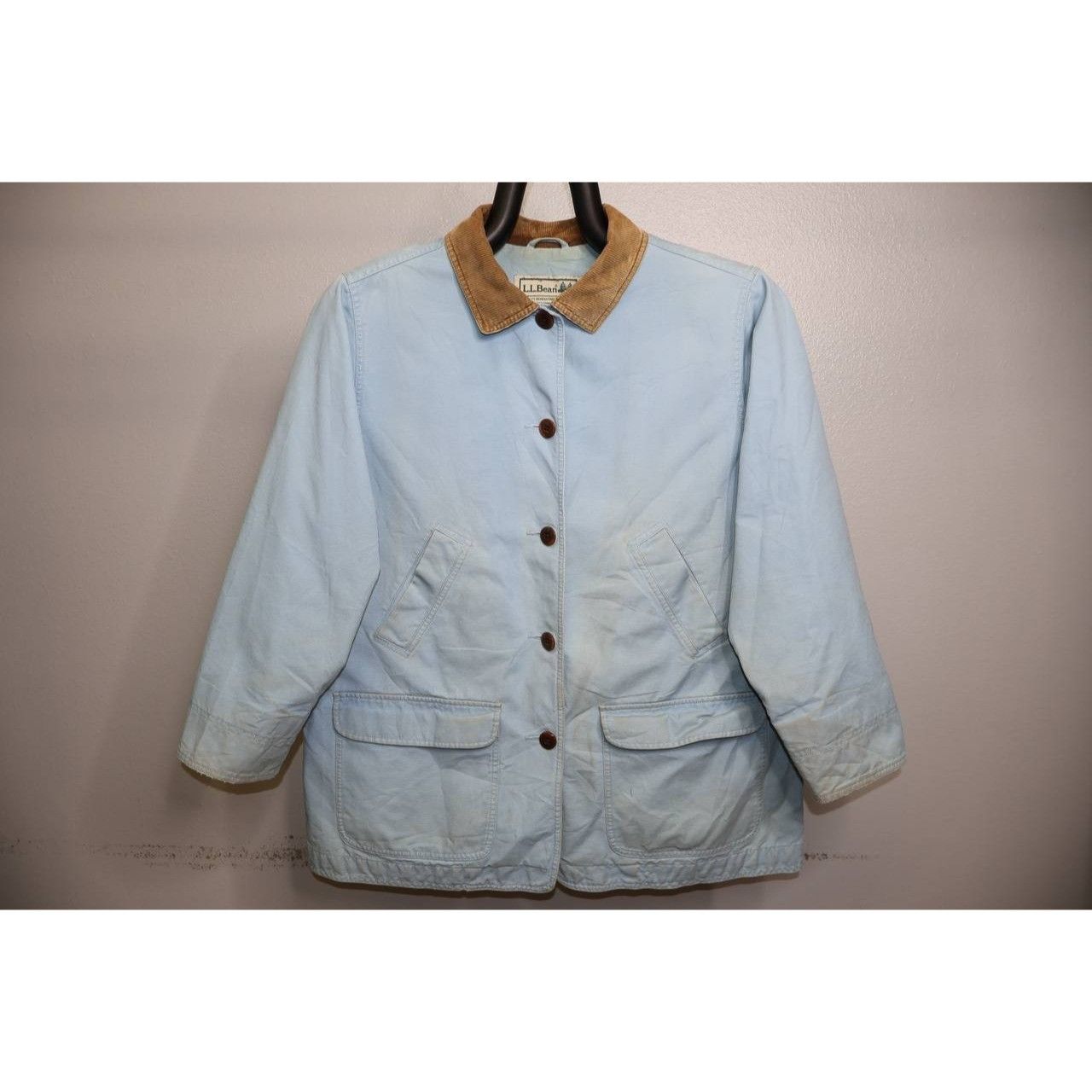 L.L. Bean VTG LL Bean Chore Jacket Women’s Size XL 1X Light Blue Size XL / US 12-14 / IT 48-50 - 1 Thumbnail