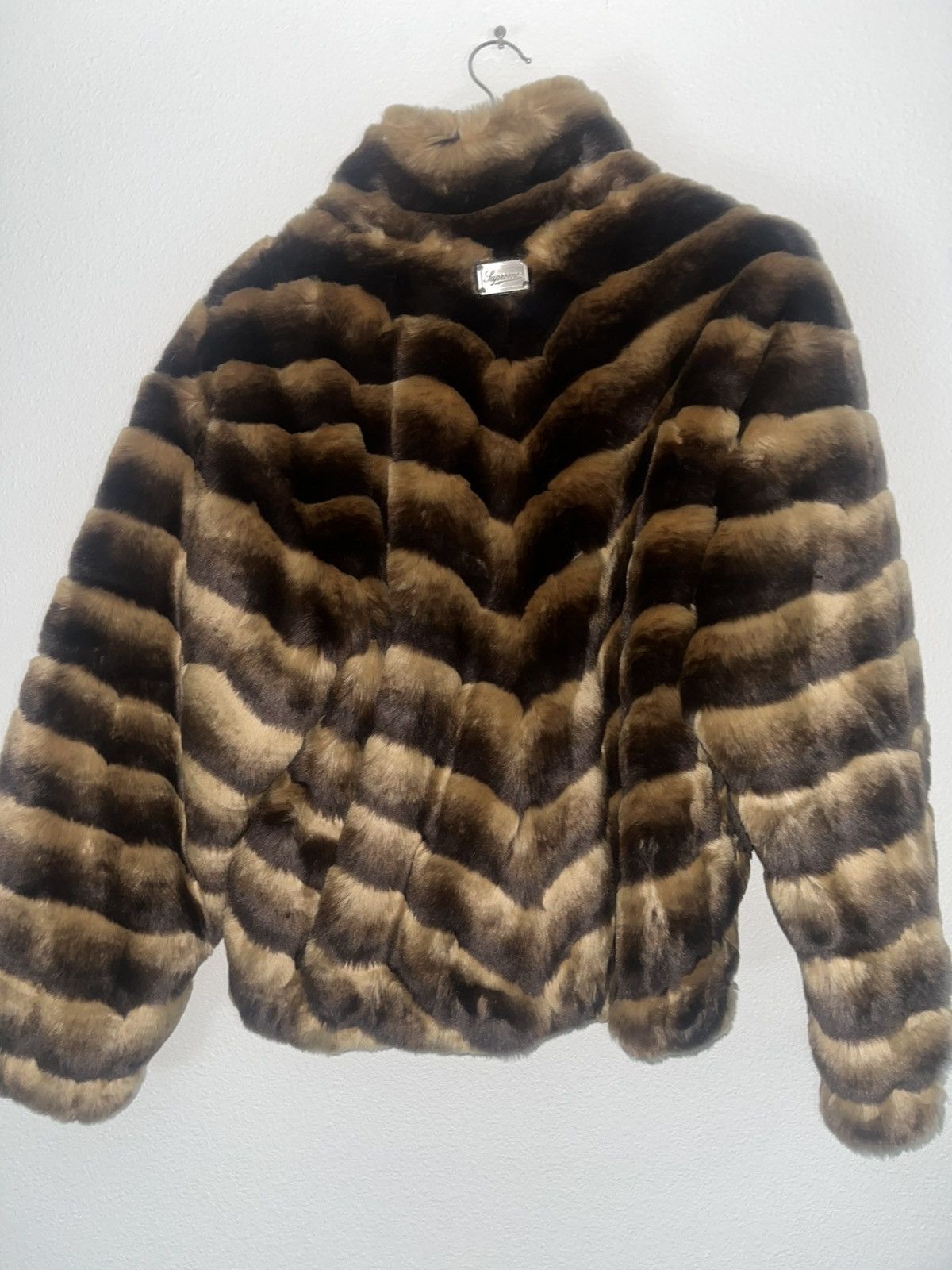 Supreme Supreme Faux Fur Jacket Brown Size US S / EU 44-46 / 1 - 4 Thumbnail