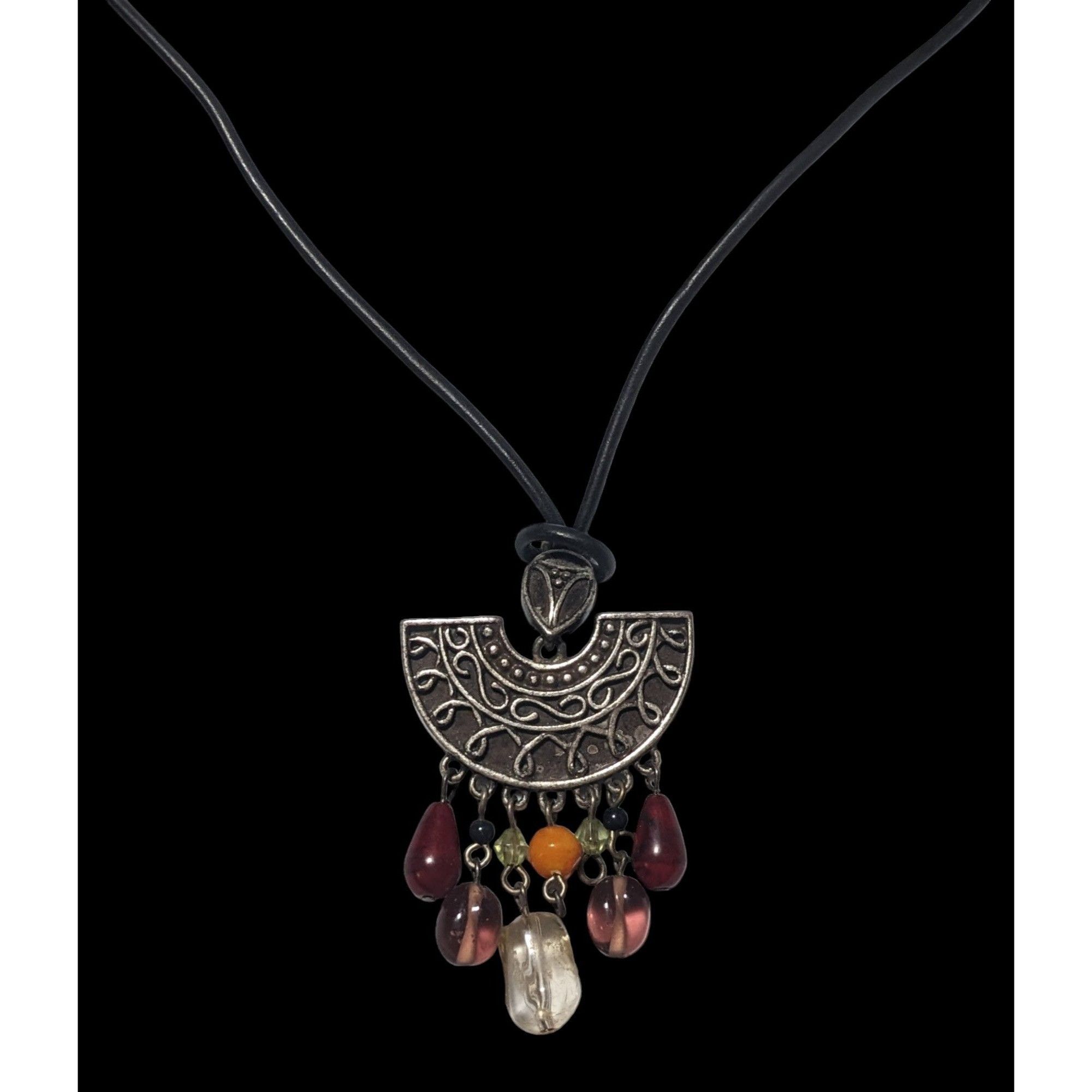 Other Retro Bohemian Glass Tassel Pendant Necklace Size ONE SIZE - 1 Thumbnail