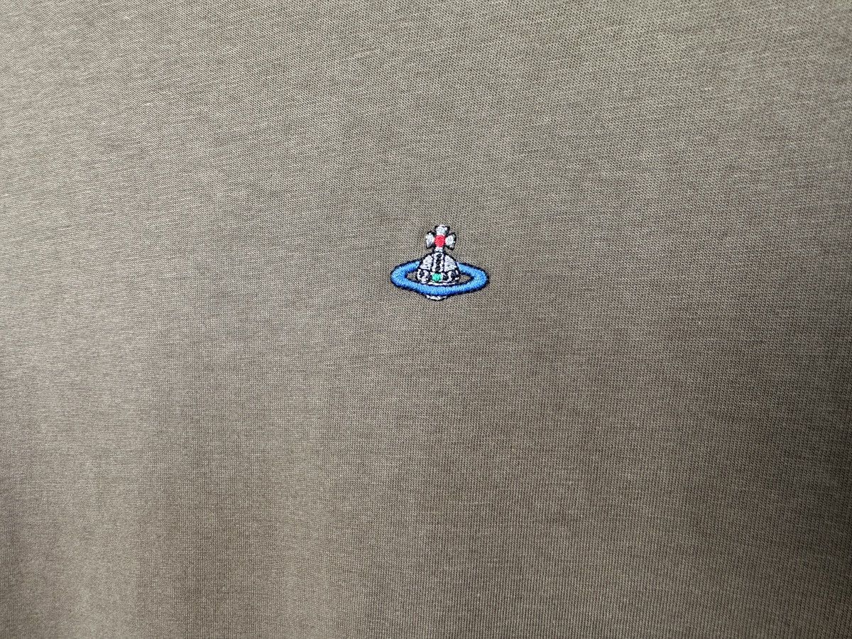 Vivienne Westwood VIVIENNE WESTWOOD Orb Logo Khaki Green T-Shirt Men’s XXL Size US XXL / EU 58 / 5 - 4 Thumbnail
