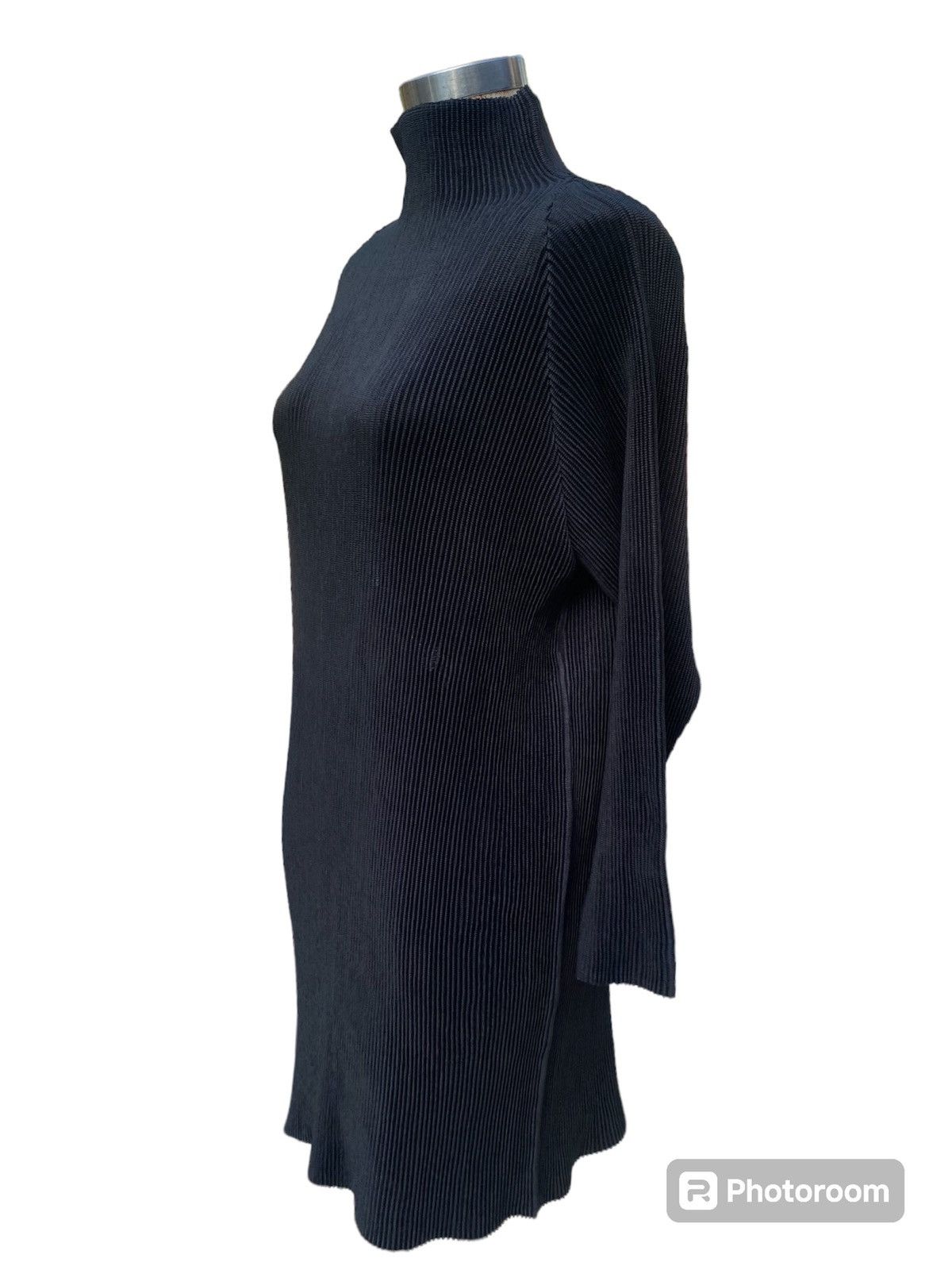 Japanese Brand black midi dress Size S / US 4 / IT 40 - 4 Thumbnail