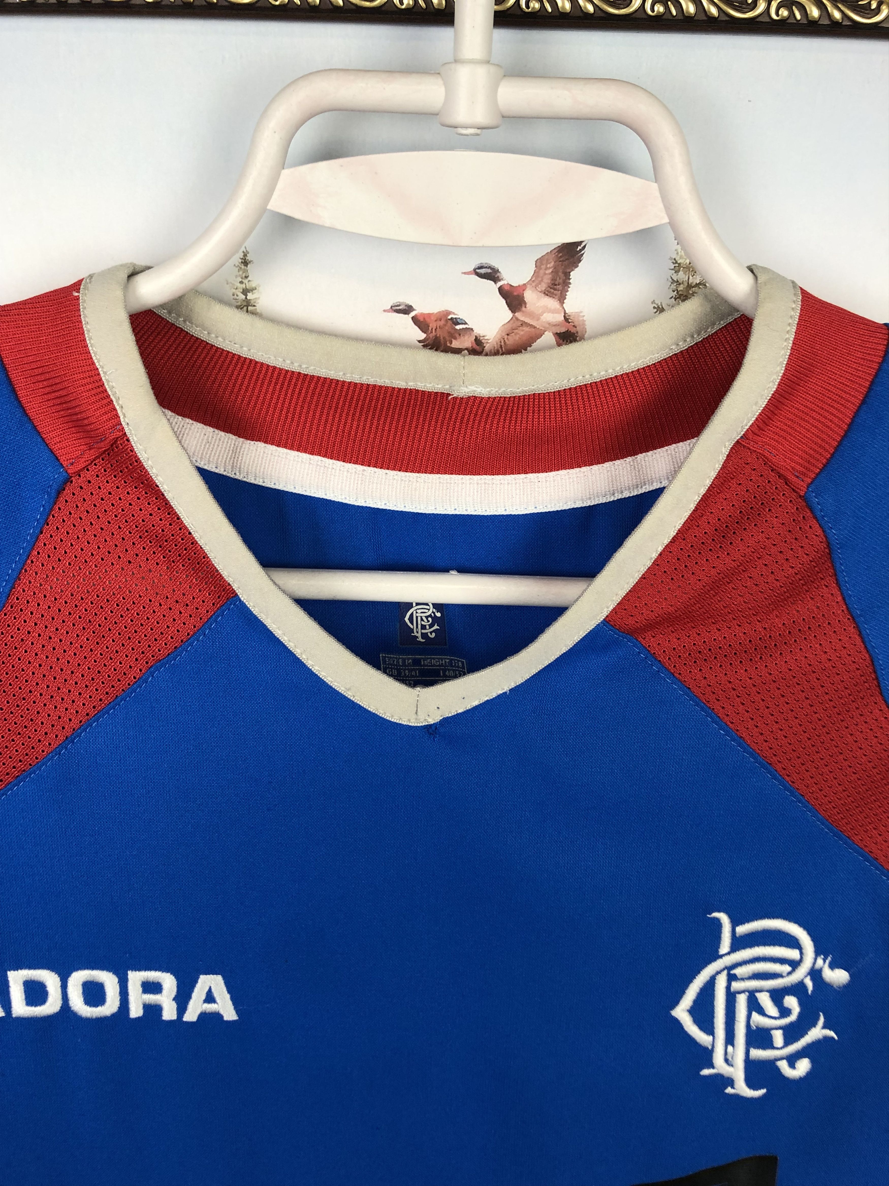 Vintage Rangers Home football shirt 2003 Soccer Jersey Blue Trikot Size US M / EU 48-50 / 2 - 4 Thumbnail