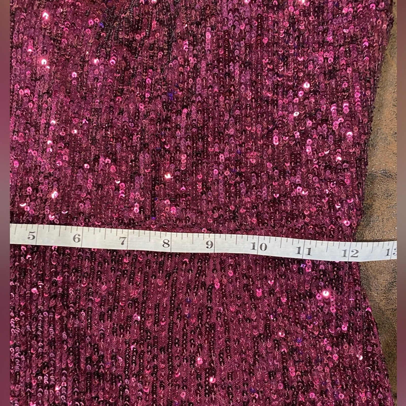 REVOLVE XSCAPE Sequined Long Sleeve One Shoulder Dress Gown 2 Size XS / US 0-2 / IT 36-38 - 6 Thumbnail